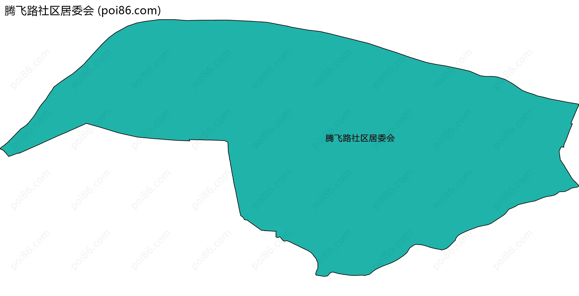 腾飞路社区居委会边界地图