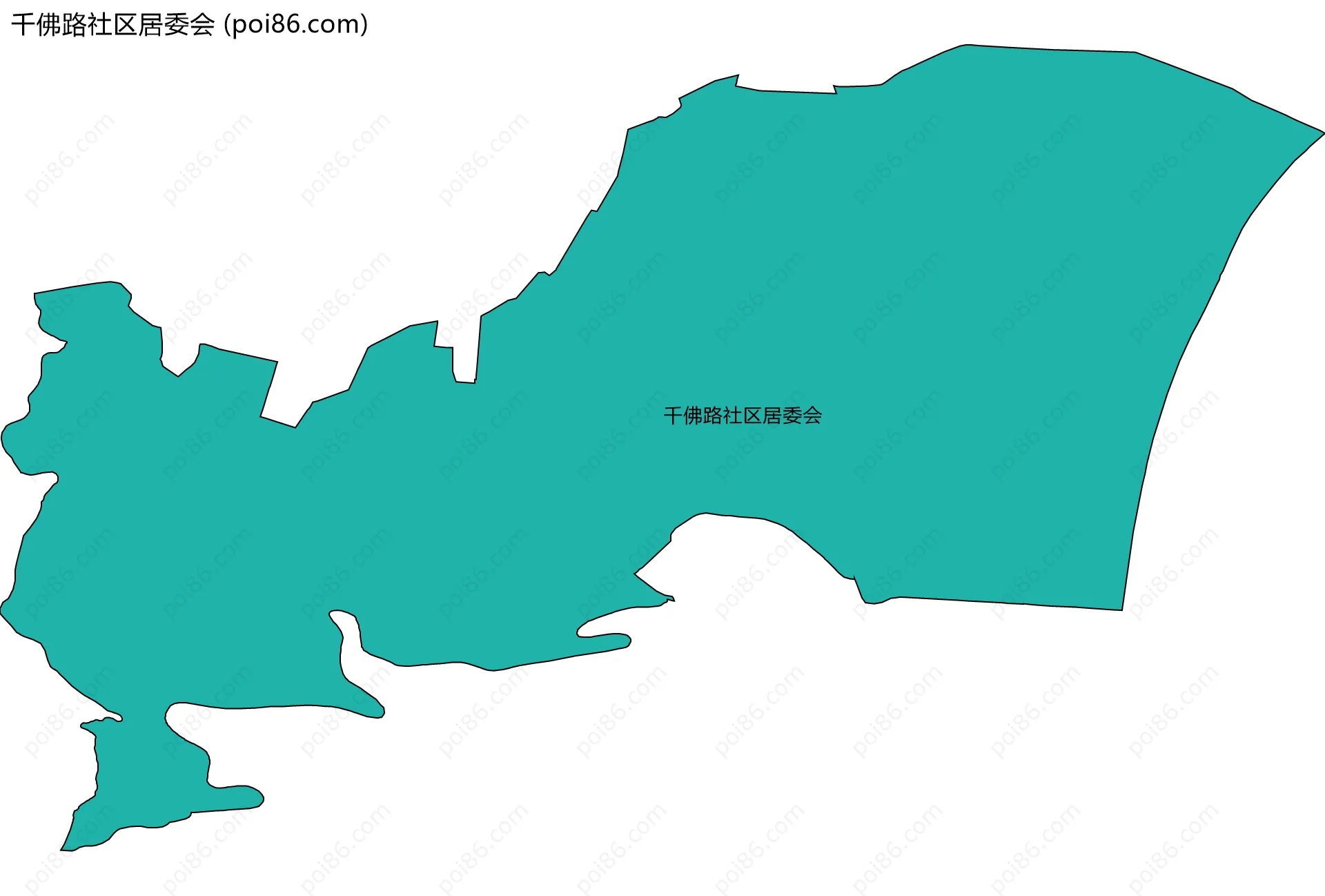 千佛路社区居委会边界地图