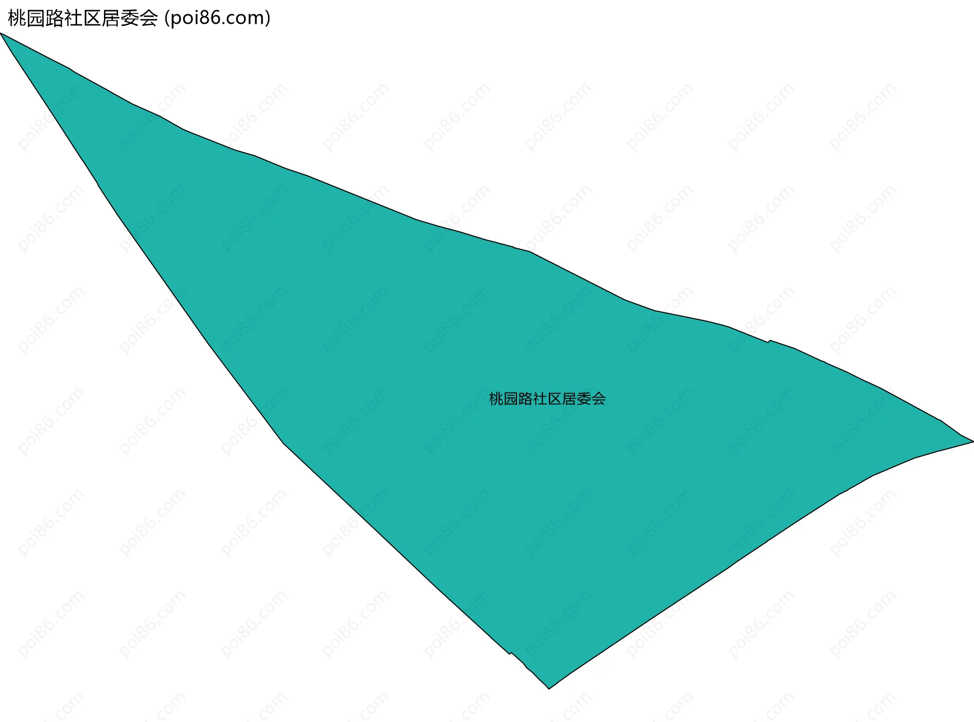 桃园路社区居委会边界地图