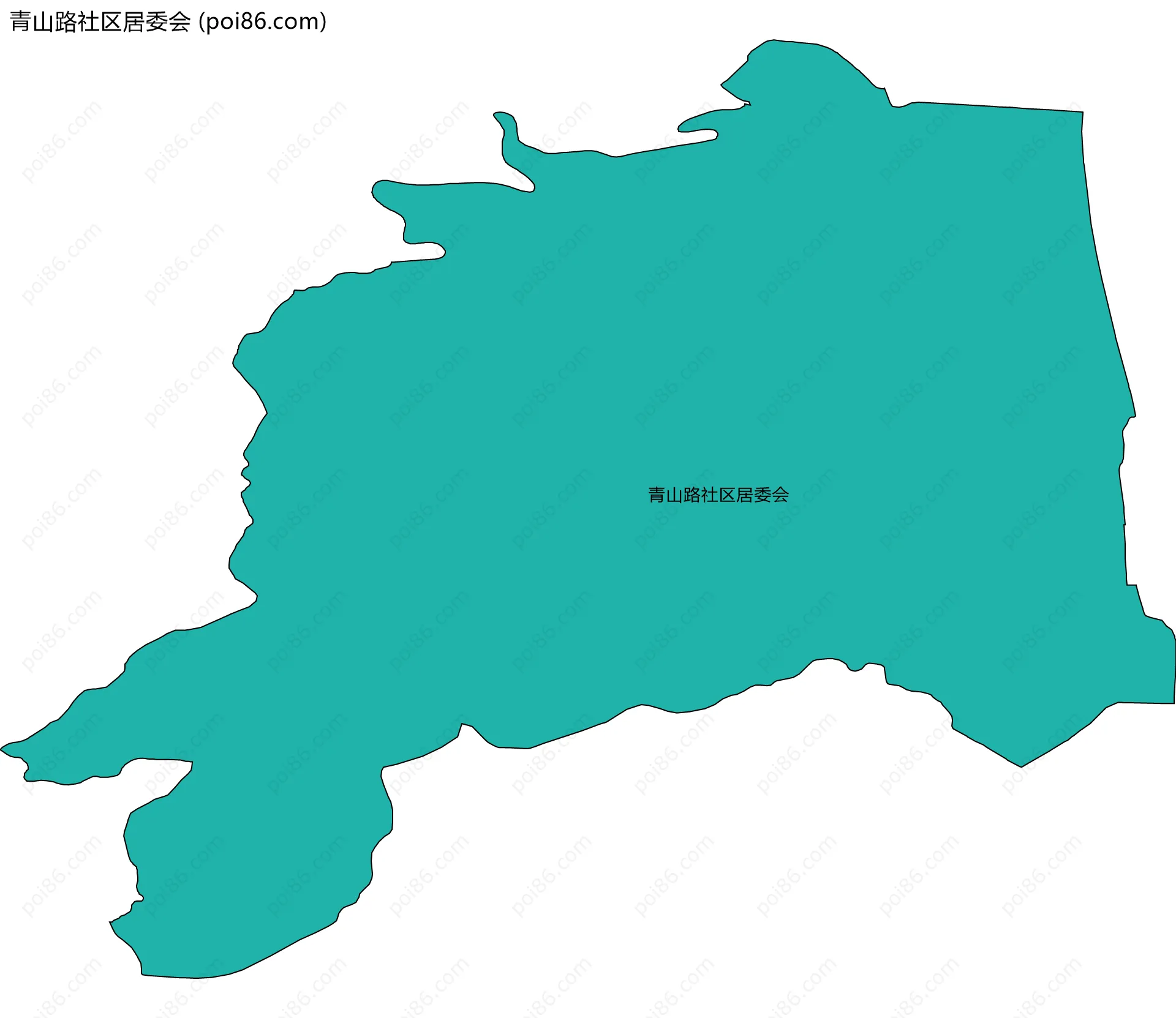 青山路社区居委会边界地图