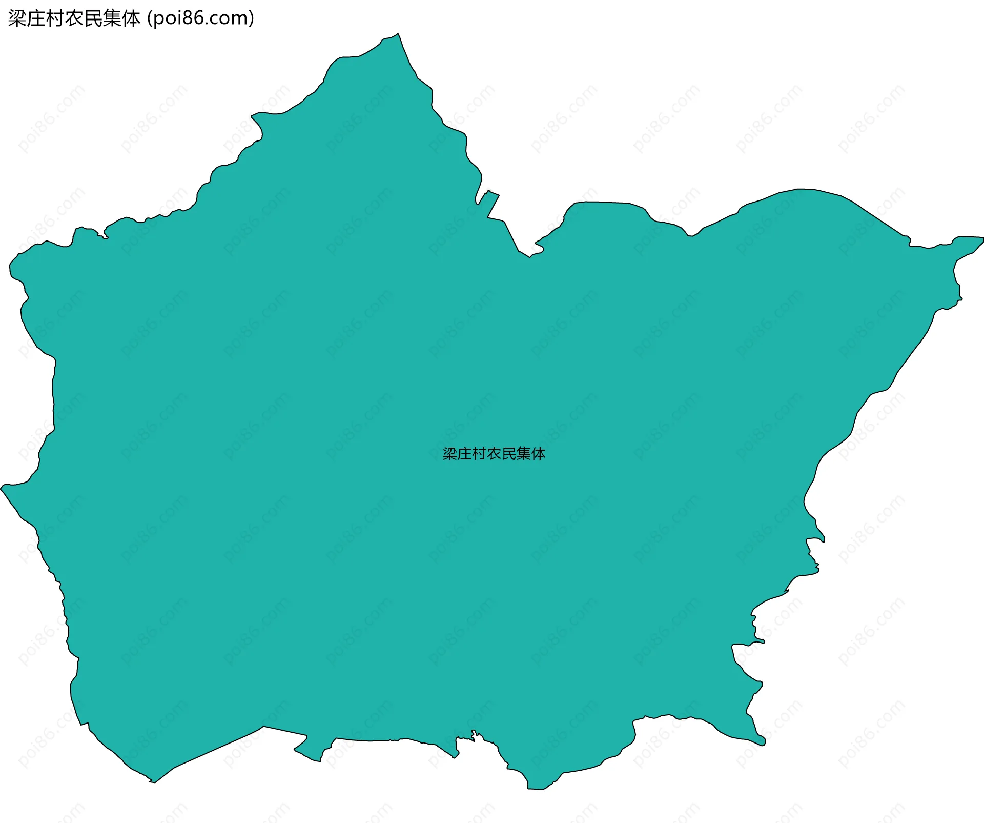 梁庄村农民集体边界地图