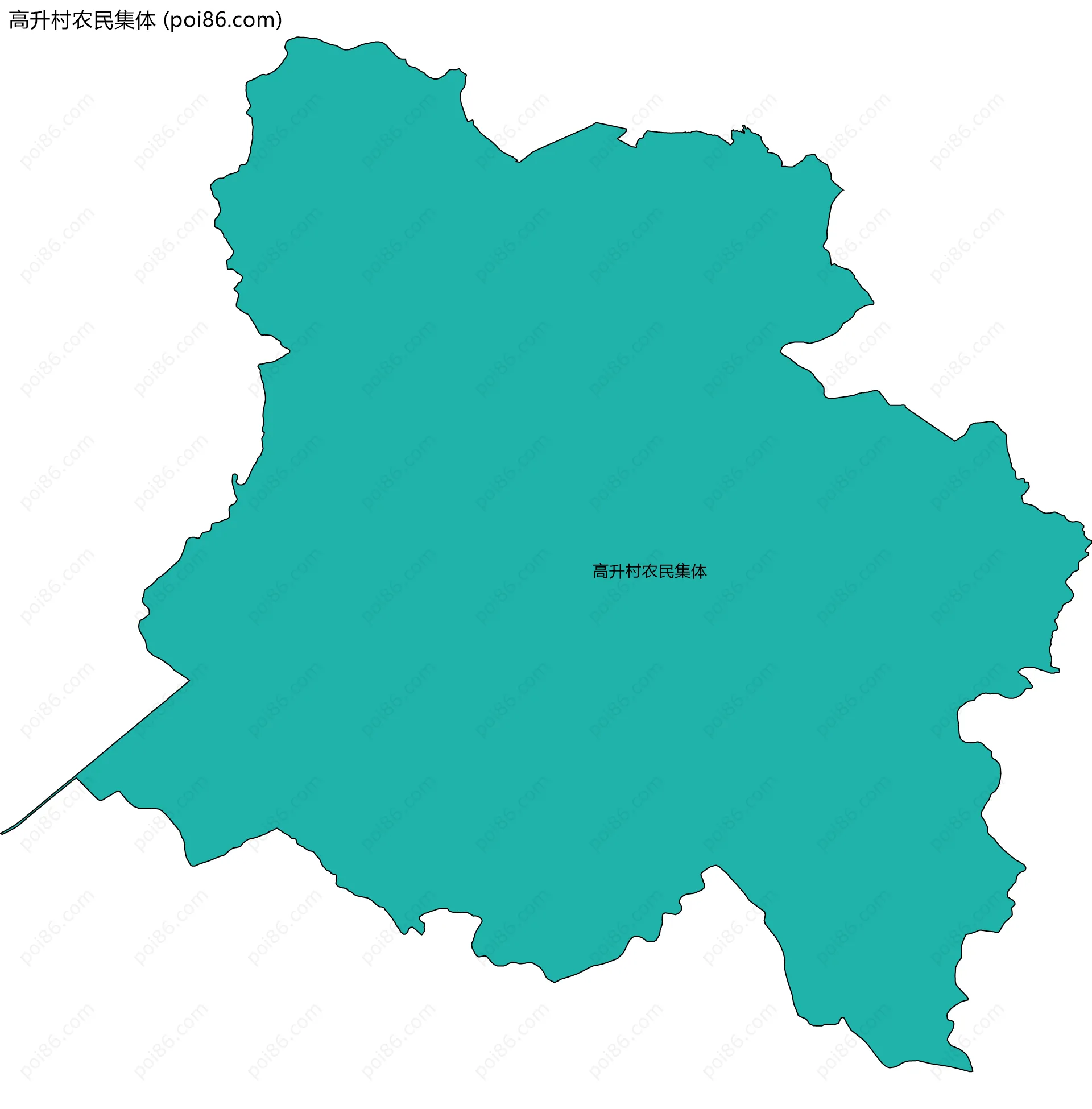 高升村农民集体边界地图