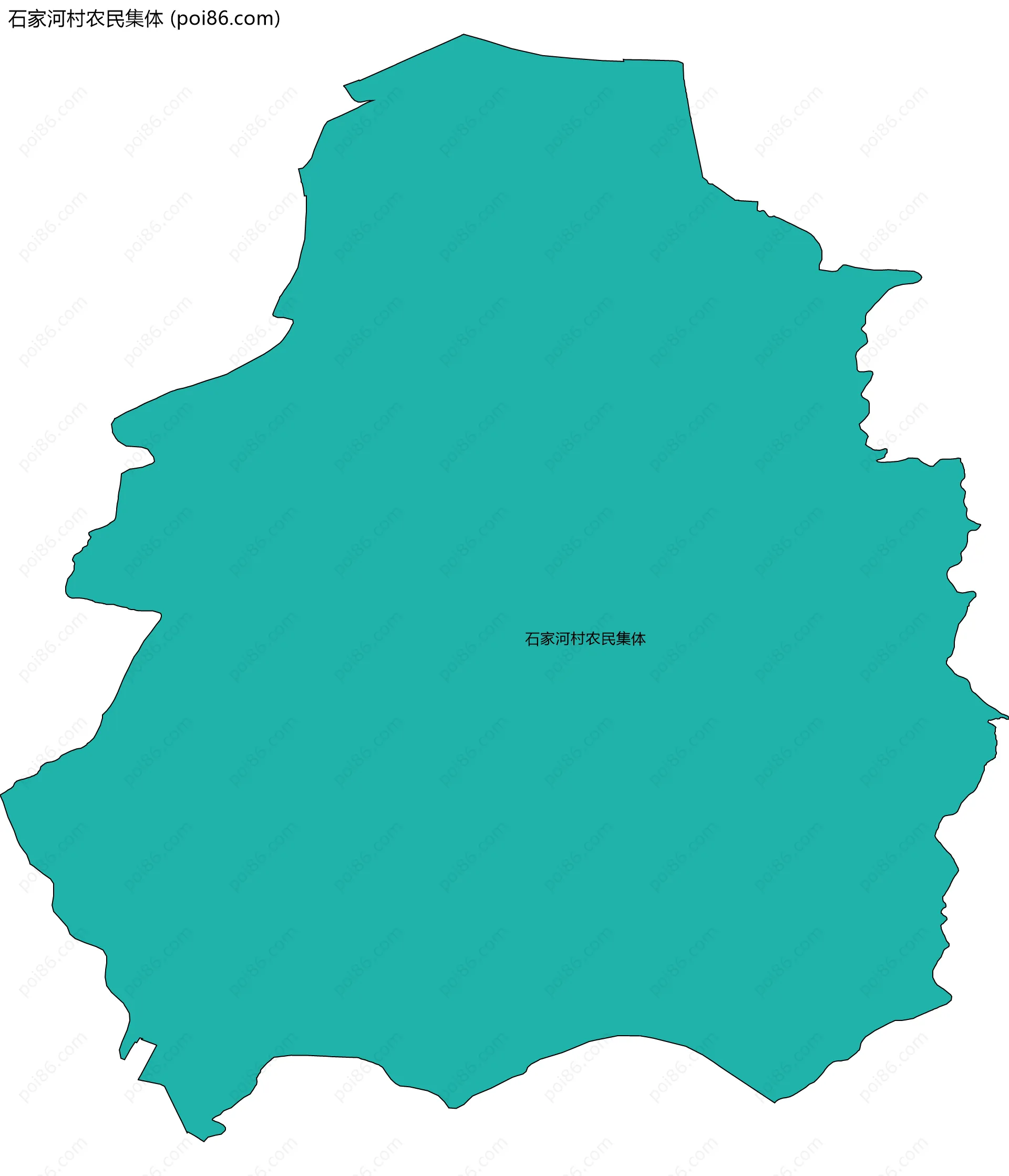 石家河村农民集体边界地图