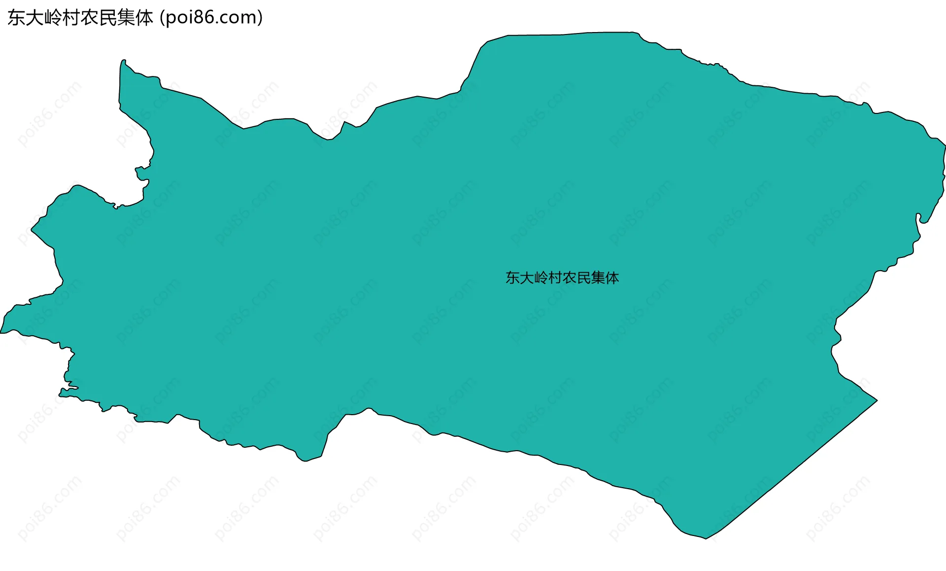 东大岭村农民集体边界地图