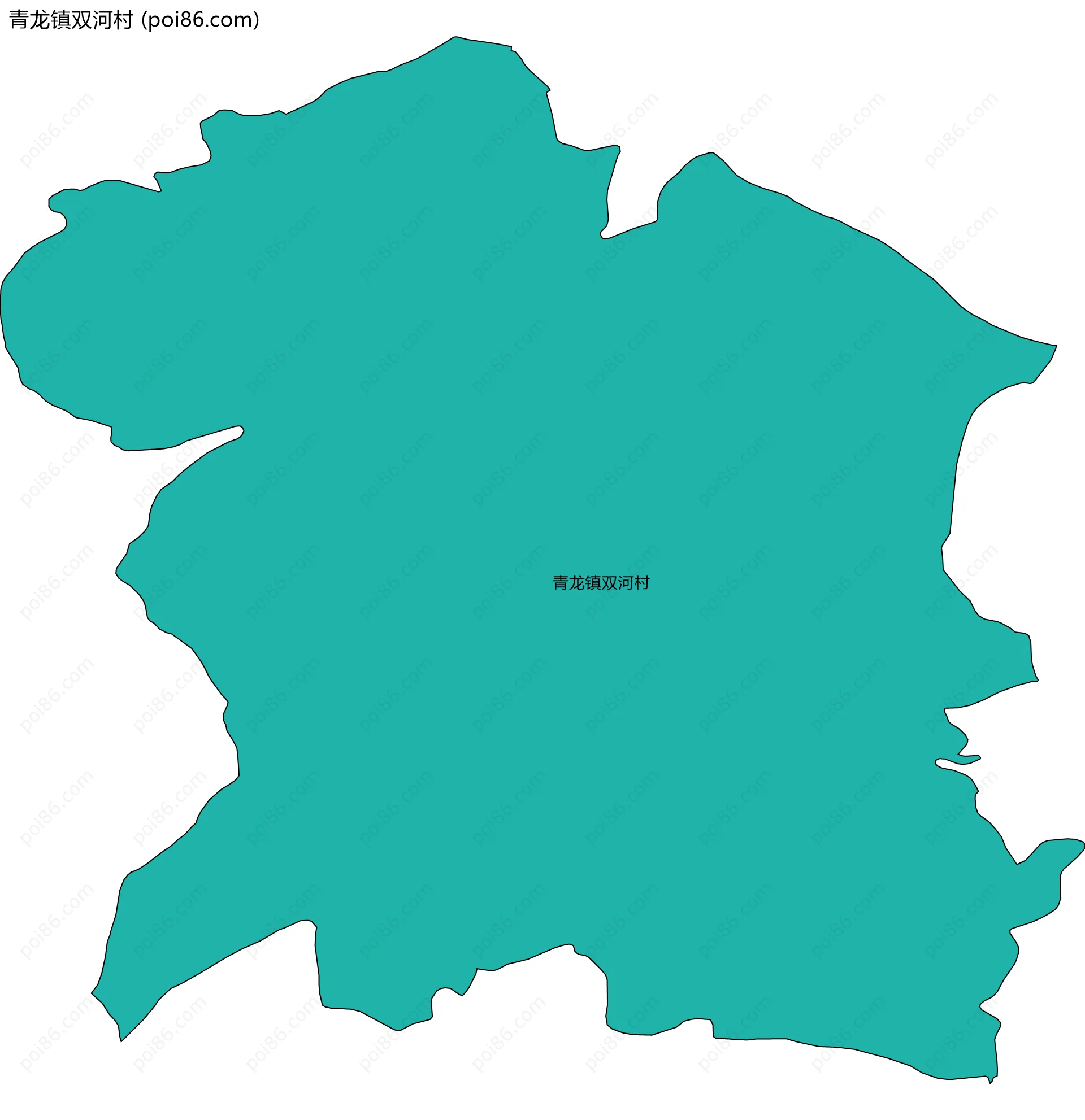 青龙镇双河村边界地图