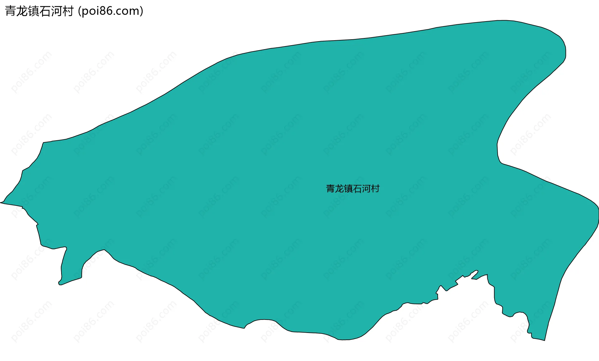 青龙镇石河村边界地图