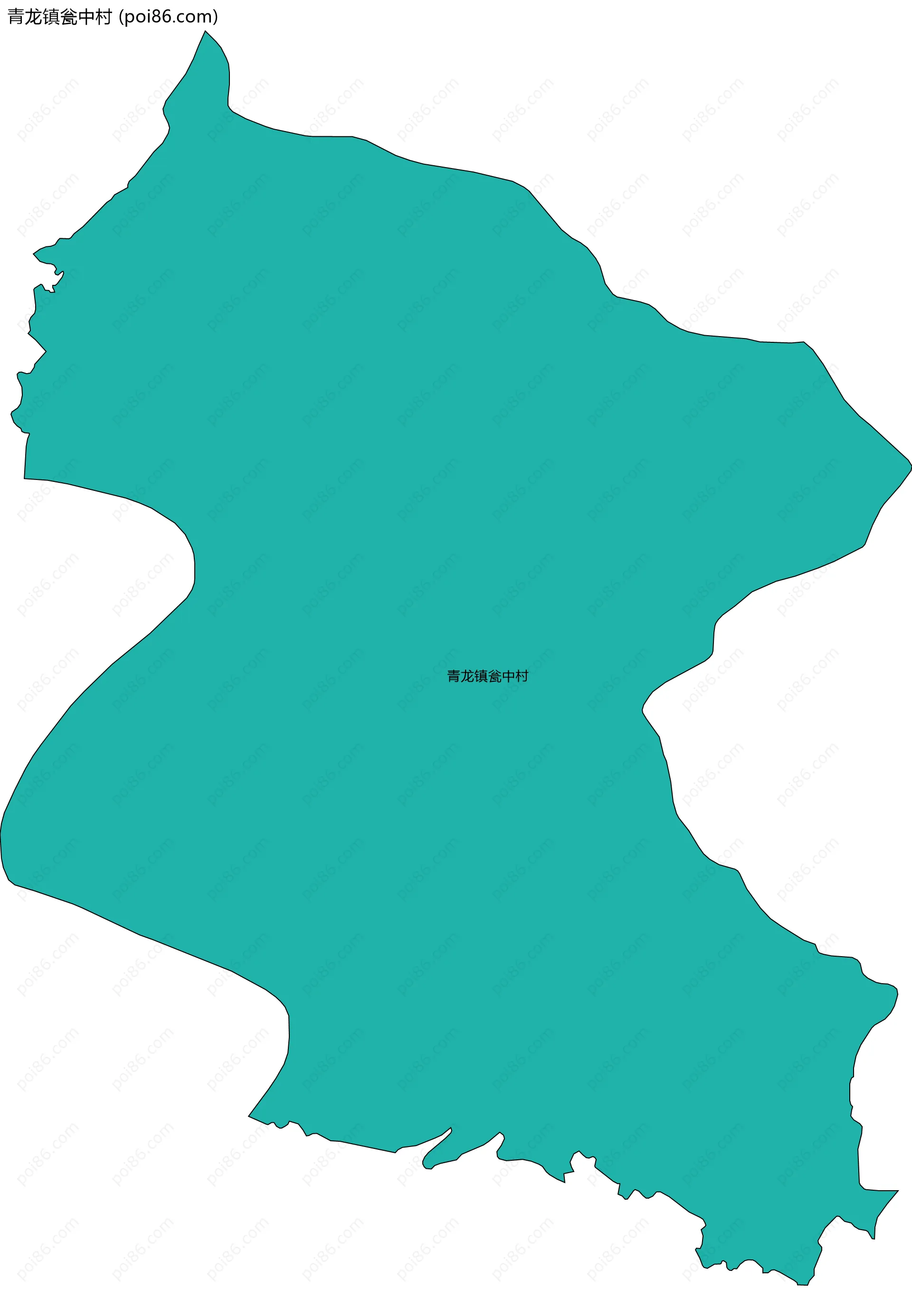 青龙镇瓮中村边界地图