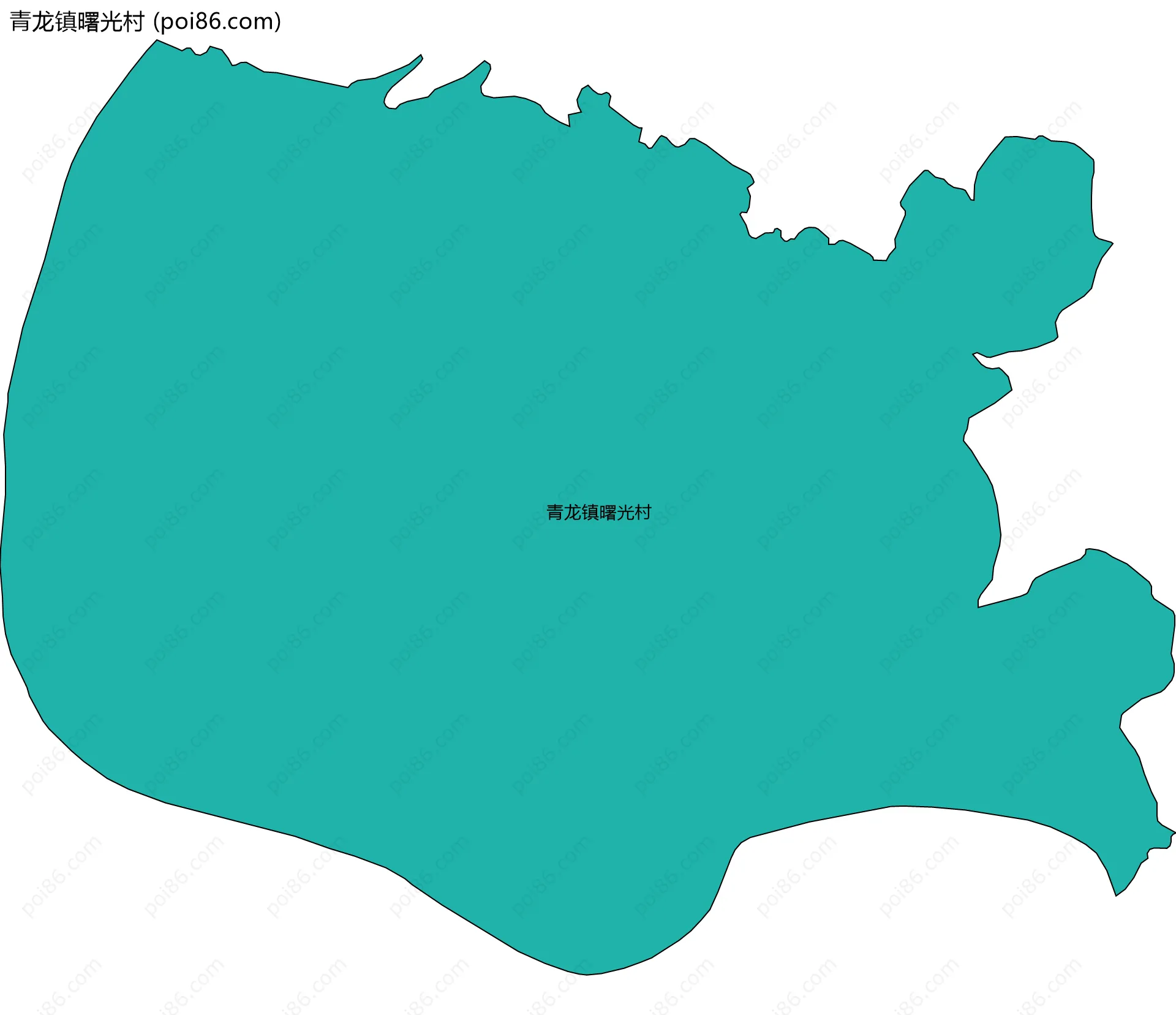 青龙镇曙光村边界地图