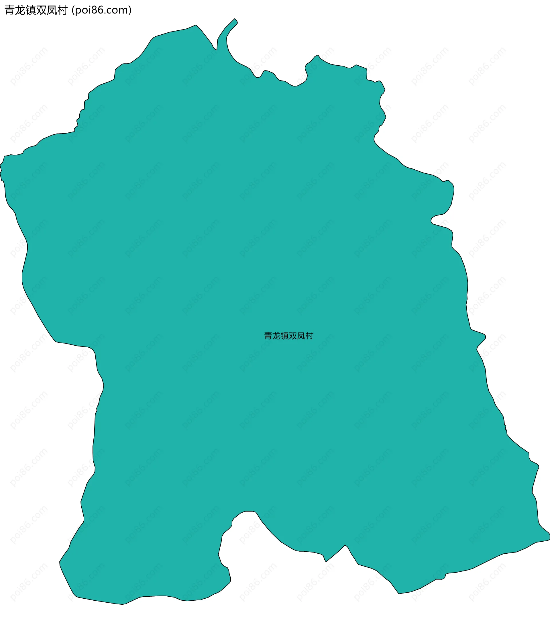 青龙镇双凤村边界地图