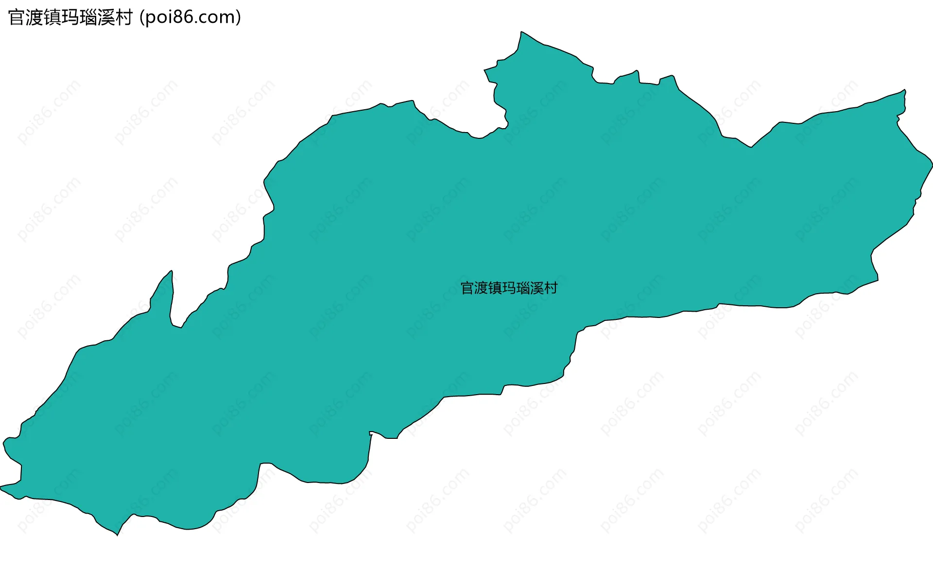 官渡镇玛瑙溪村边界地图