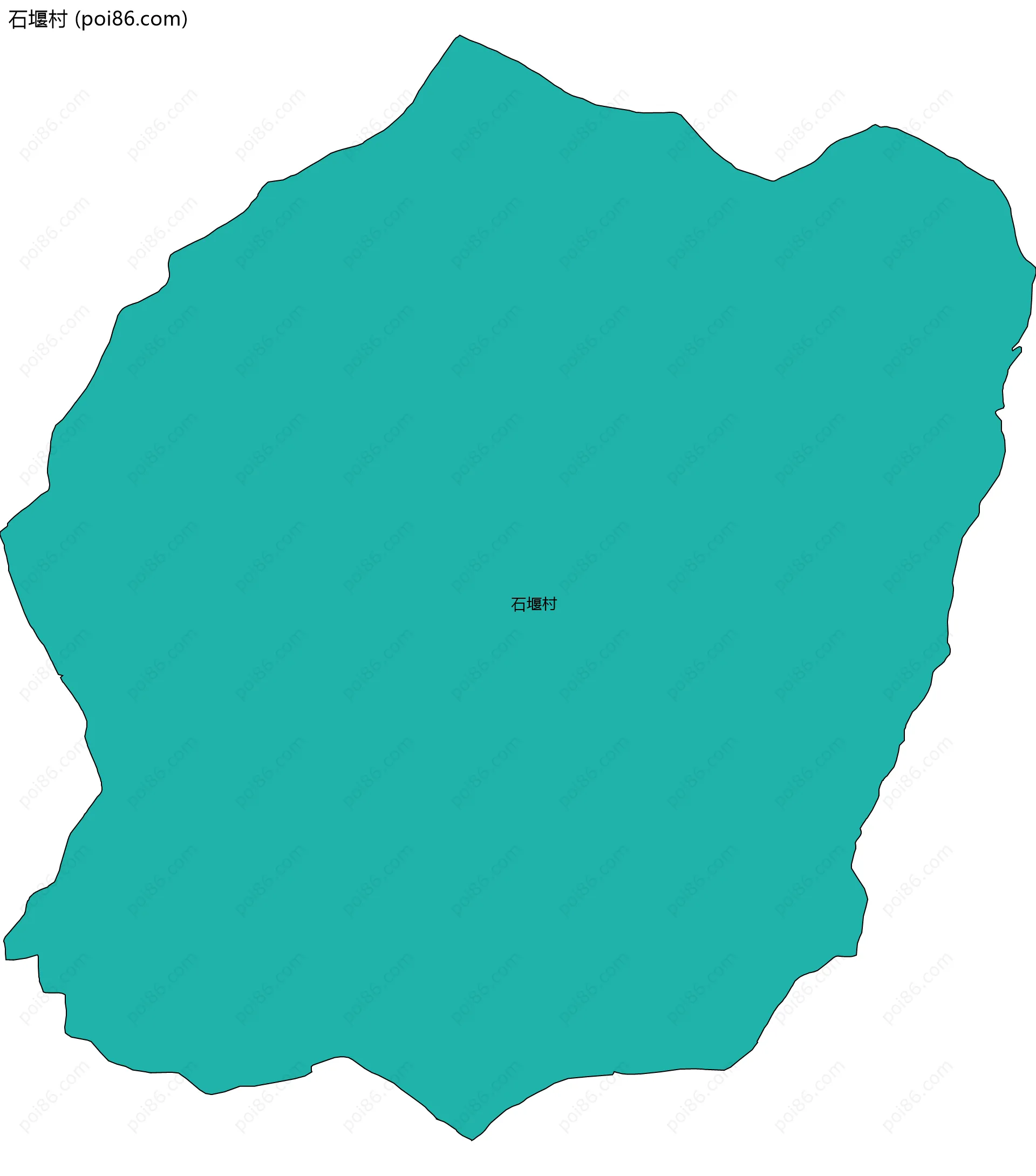 石堰村边界地图