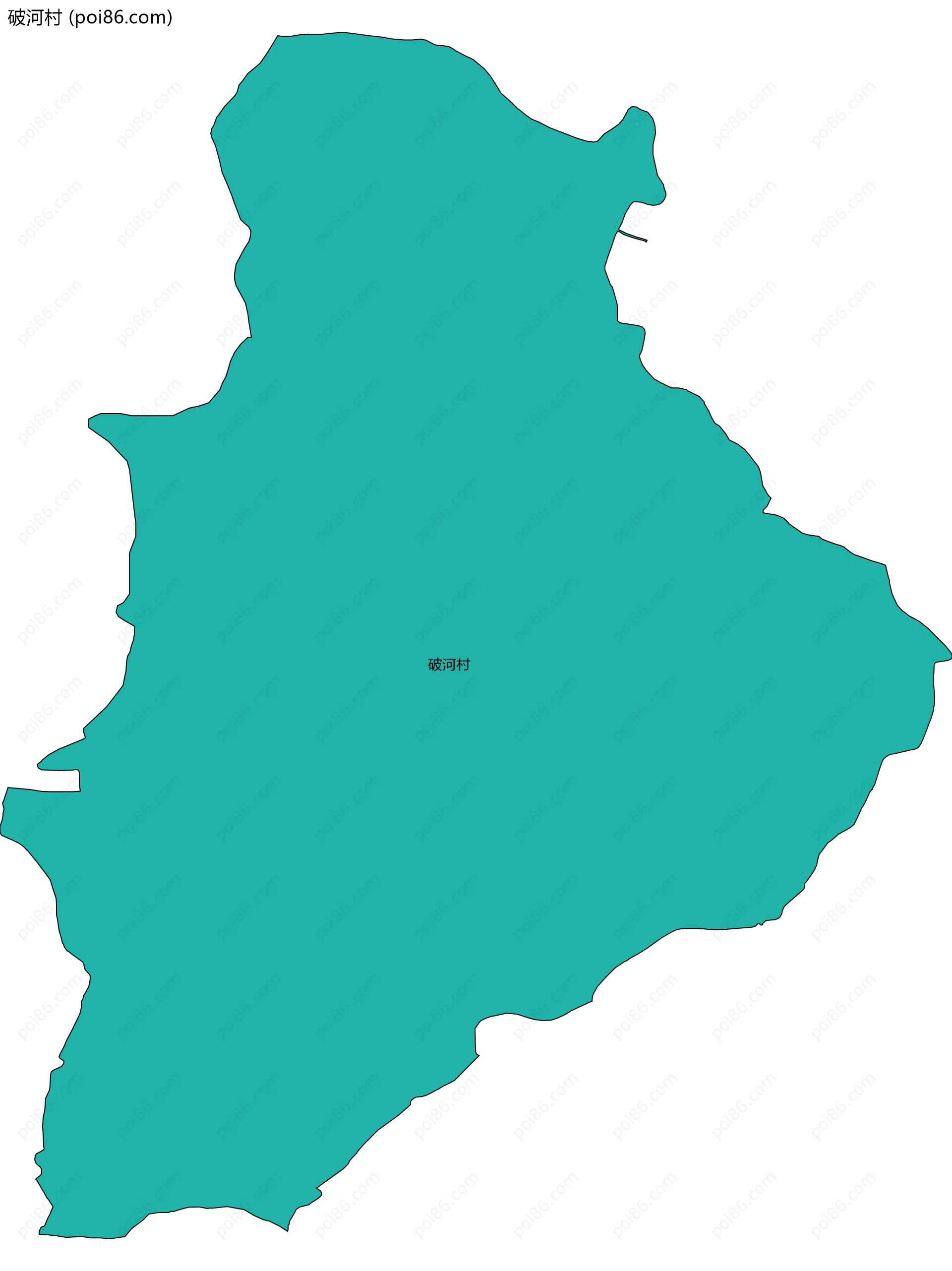 破河村边界地图