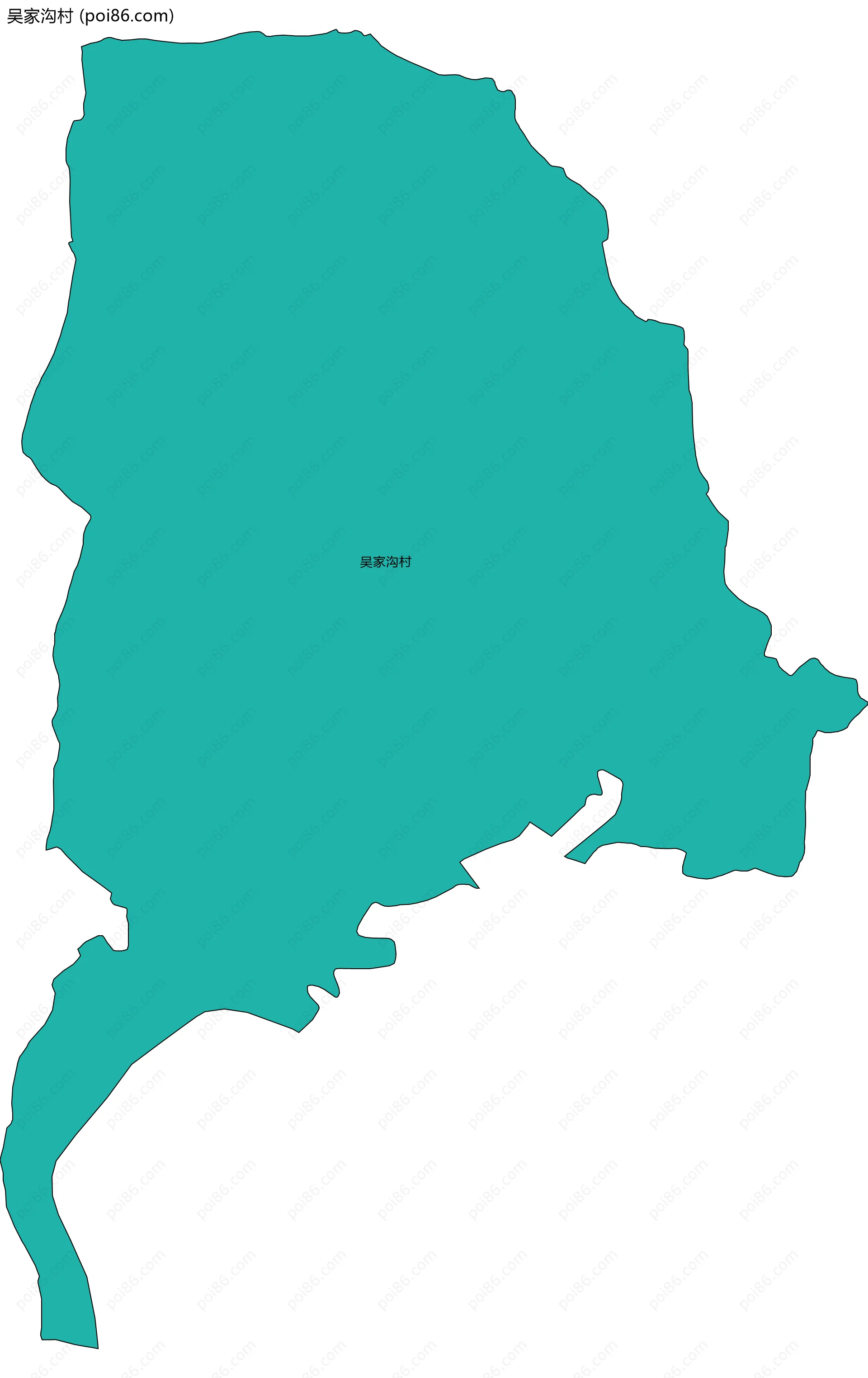 吴家沟村边界地图