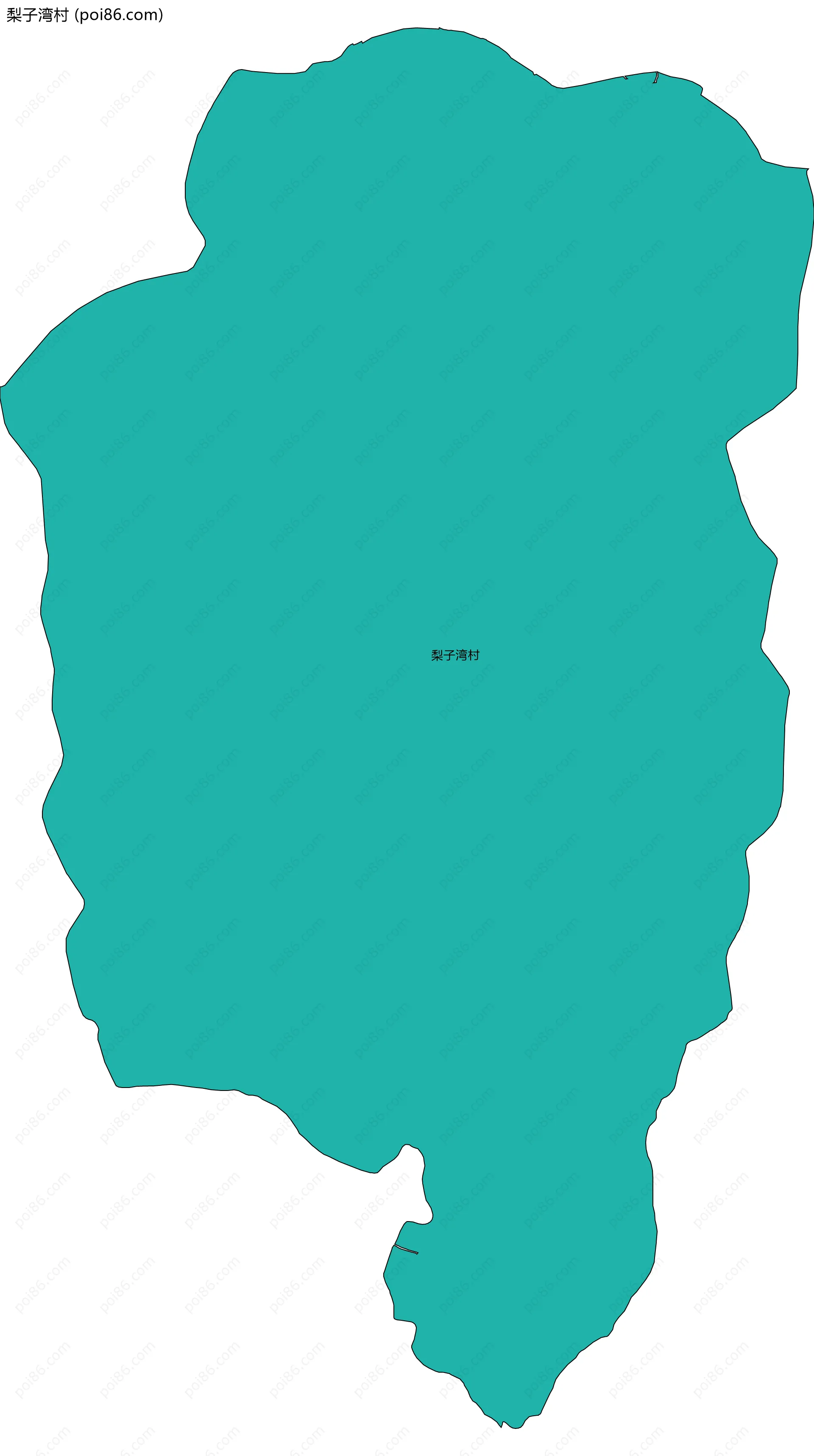 梨子湾村边界地图