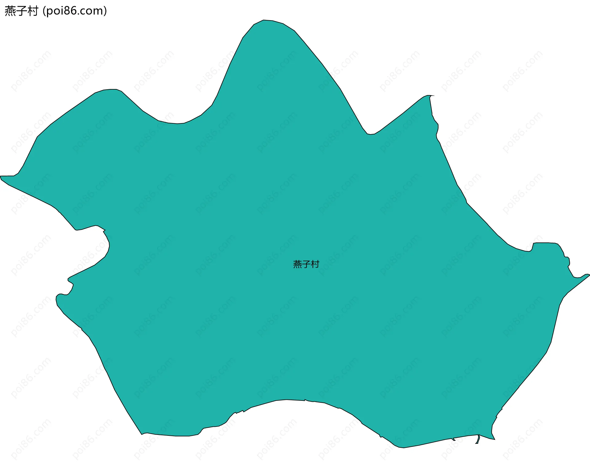 燕子村边界地图