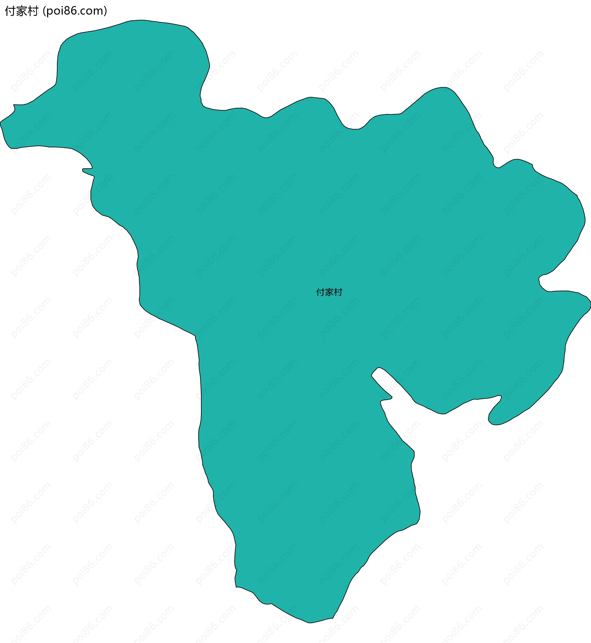 付家村边界地图