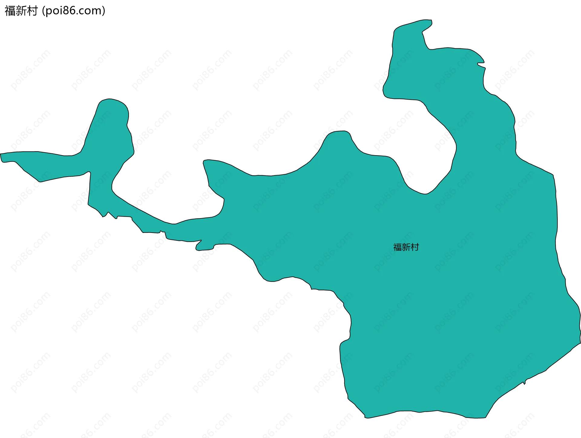 福新村边界地图