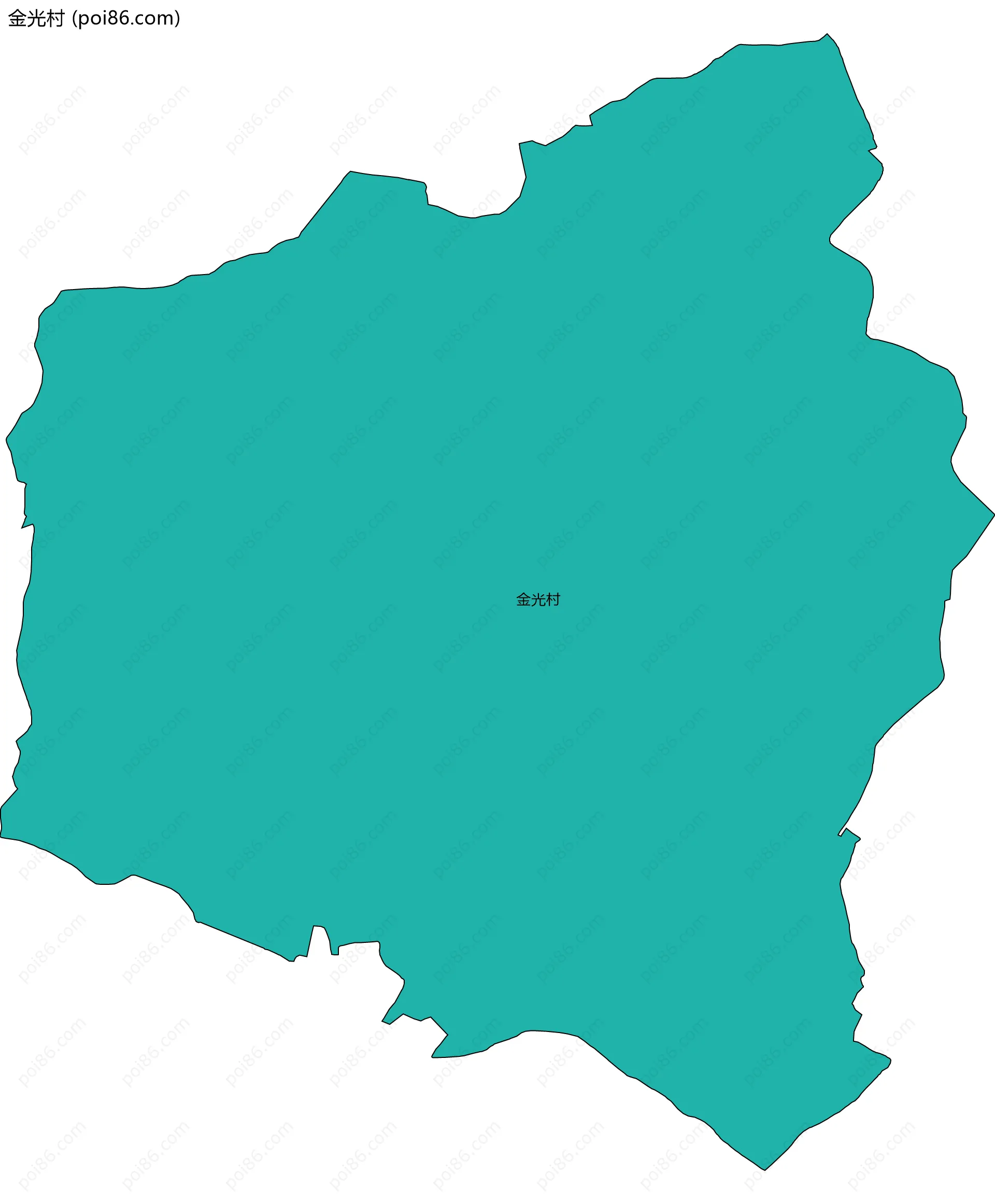 金光村边界地图