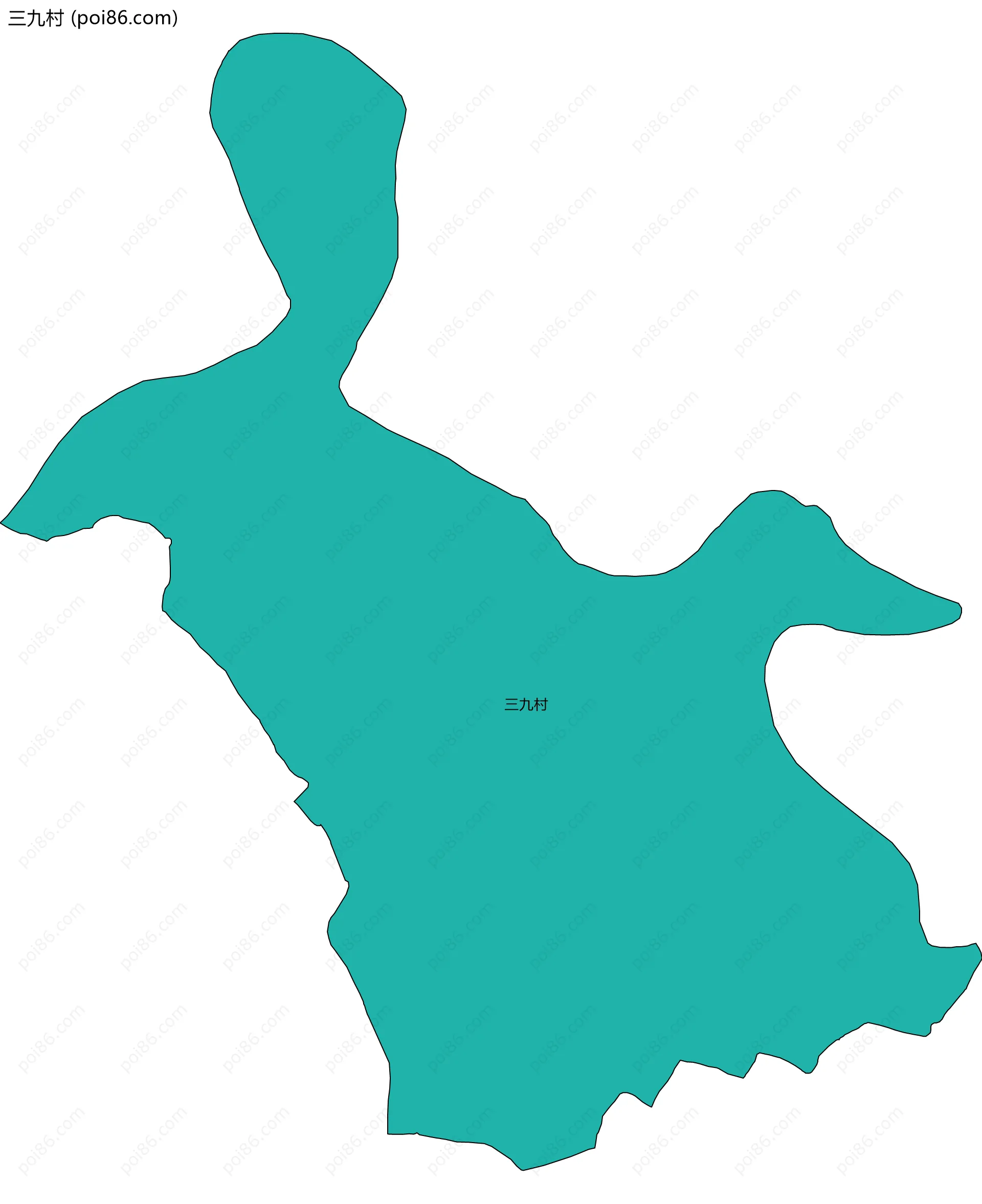 三九村边界地图