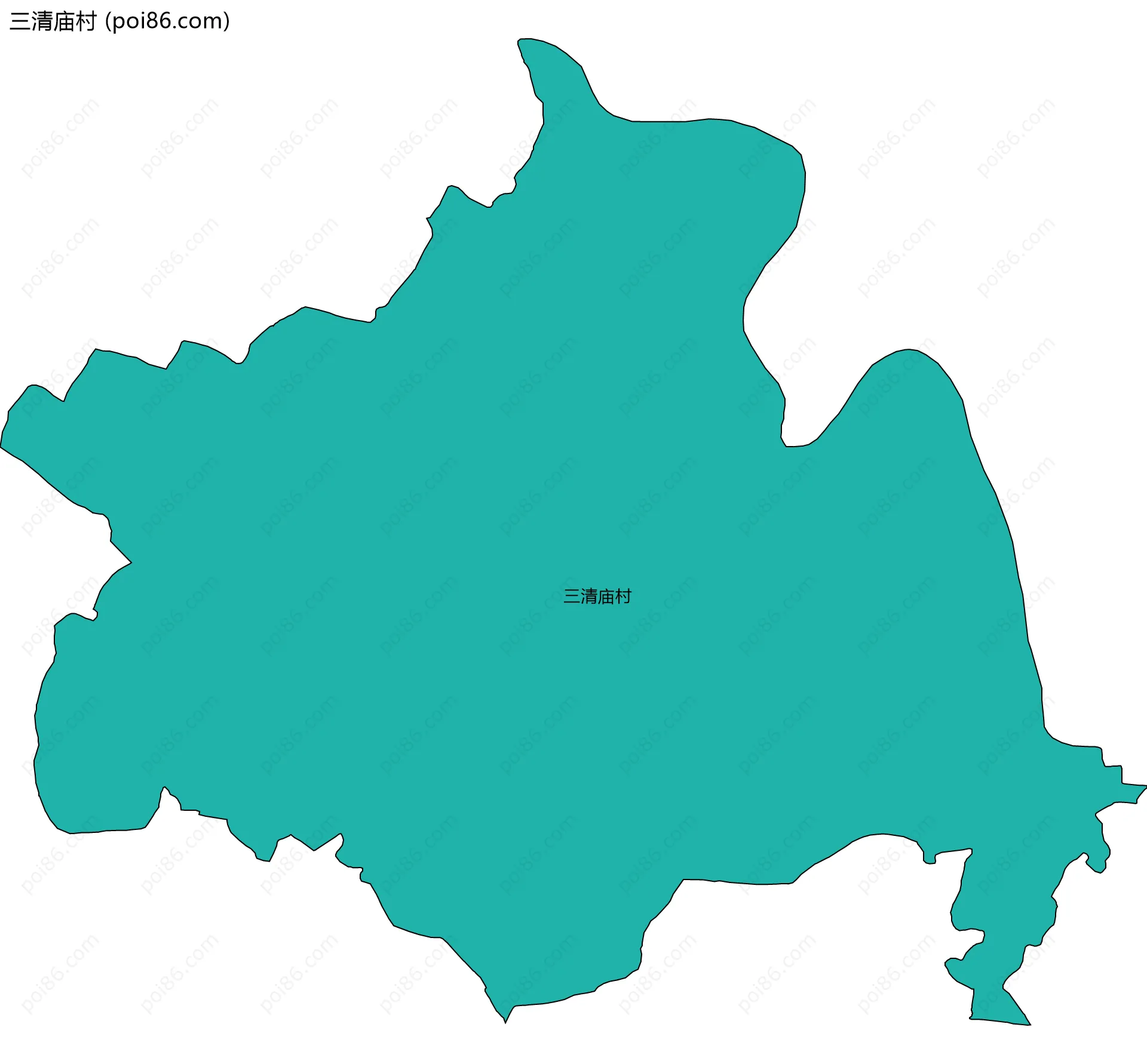 三清庙村边界地图