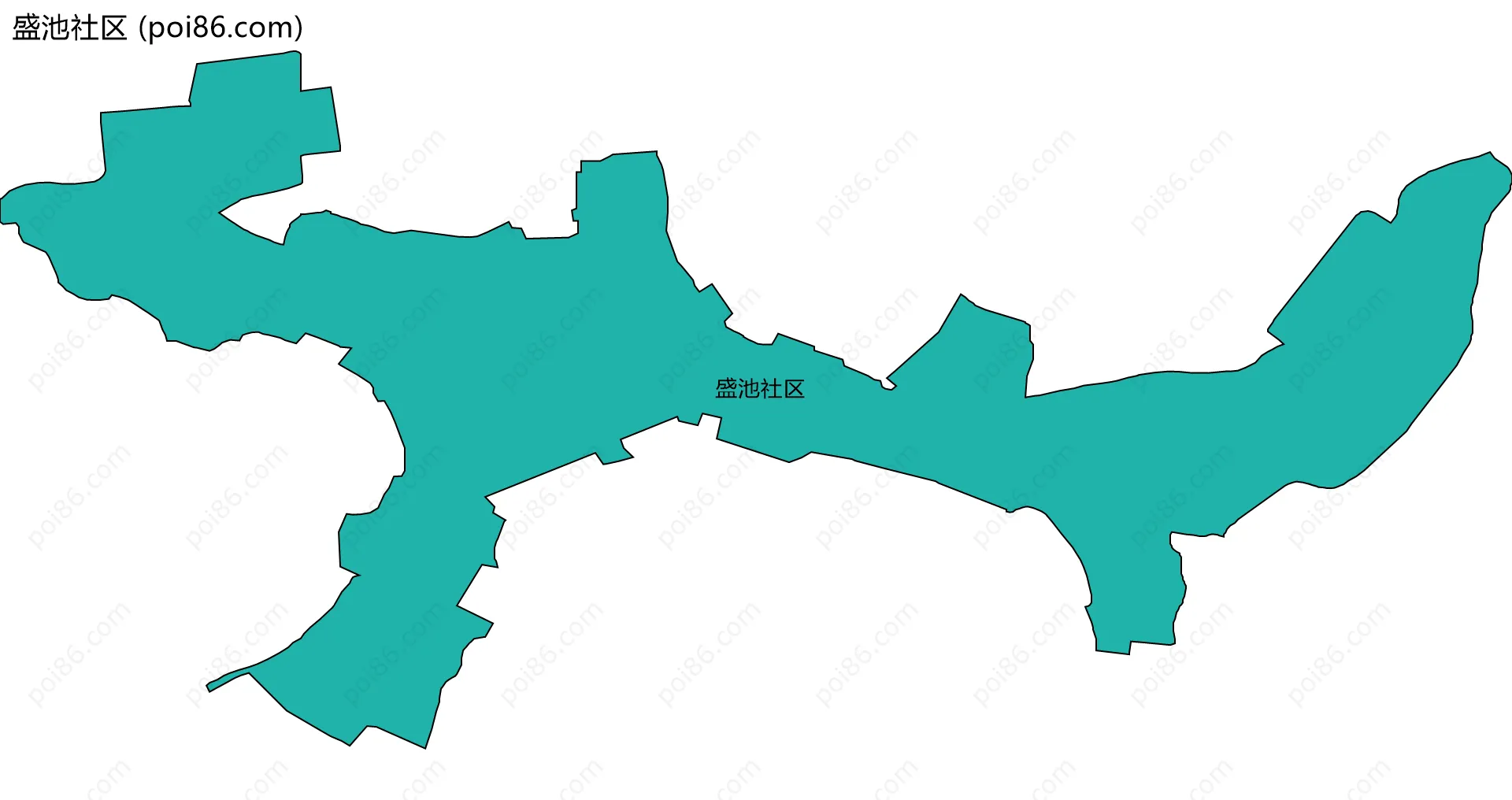 盛池社区边界地图