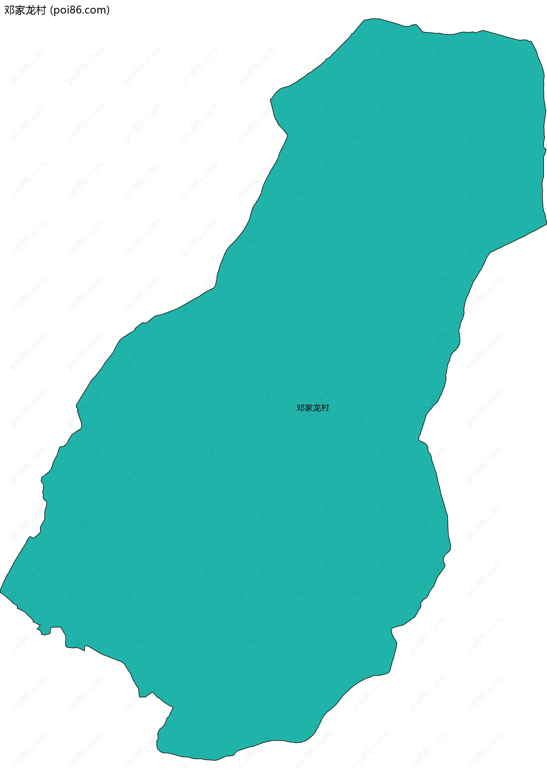 邓家龙村边界地图