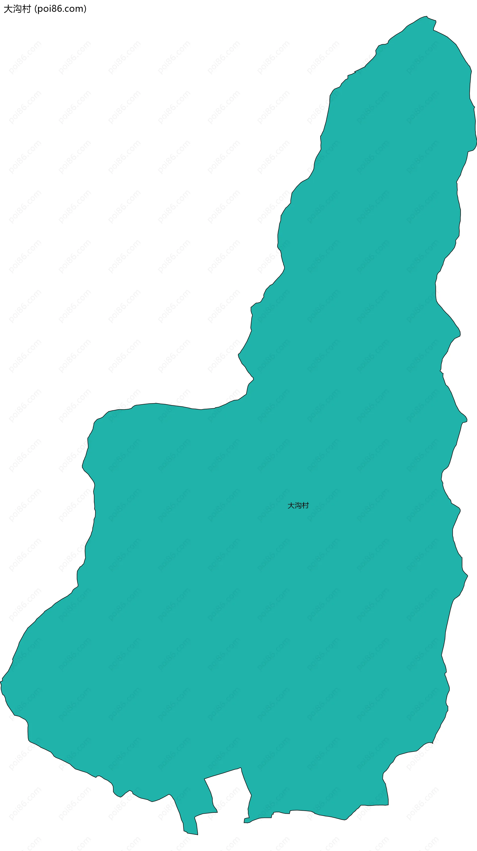 大沟村边界地图