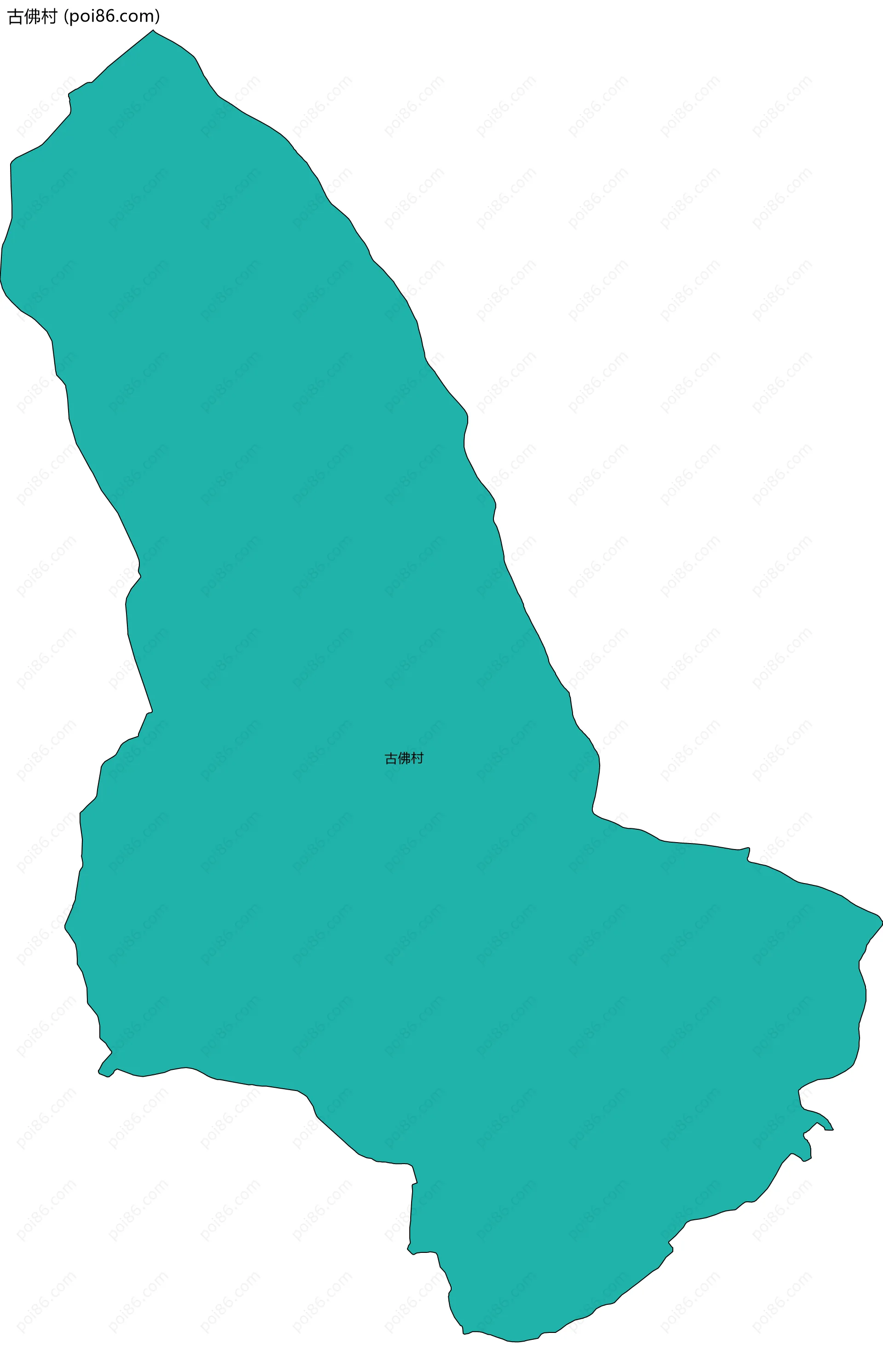 古佛村边界地图