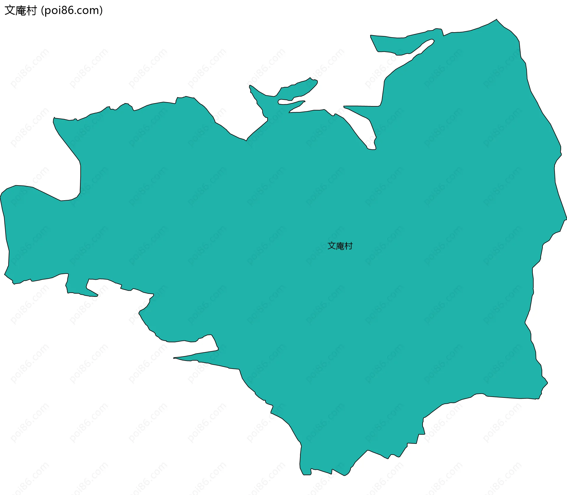 文庵村边界地图