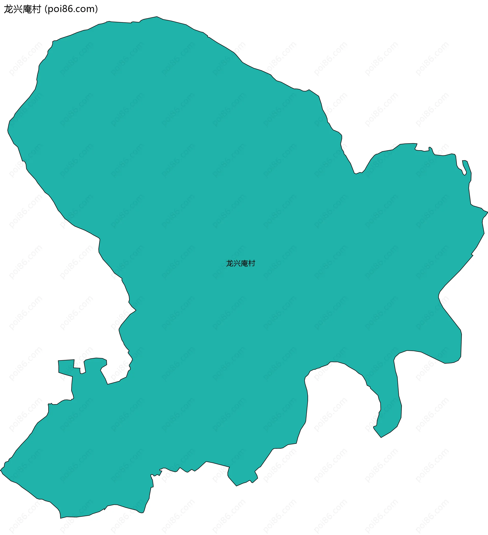 龙兴庵村边界地图