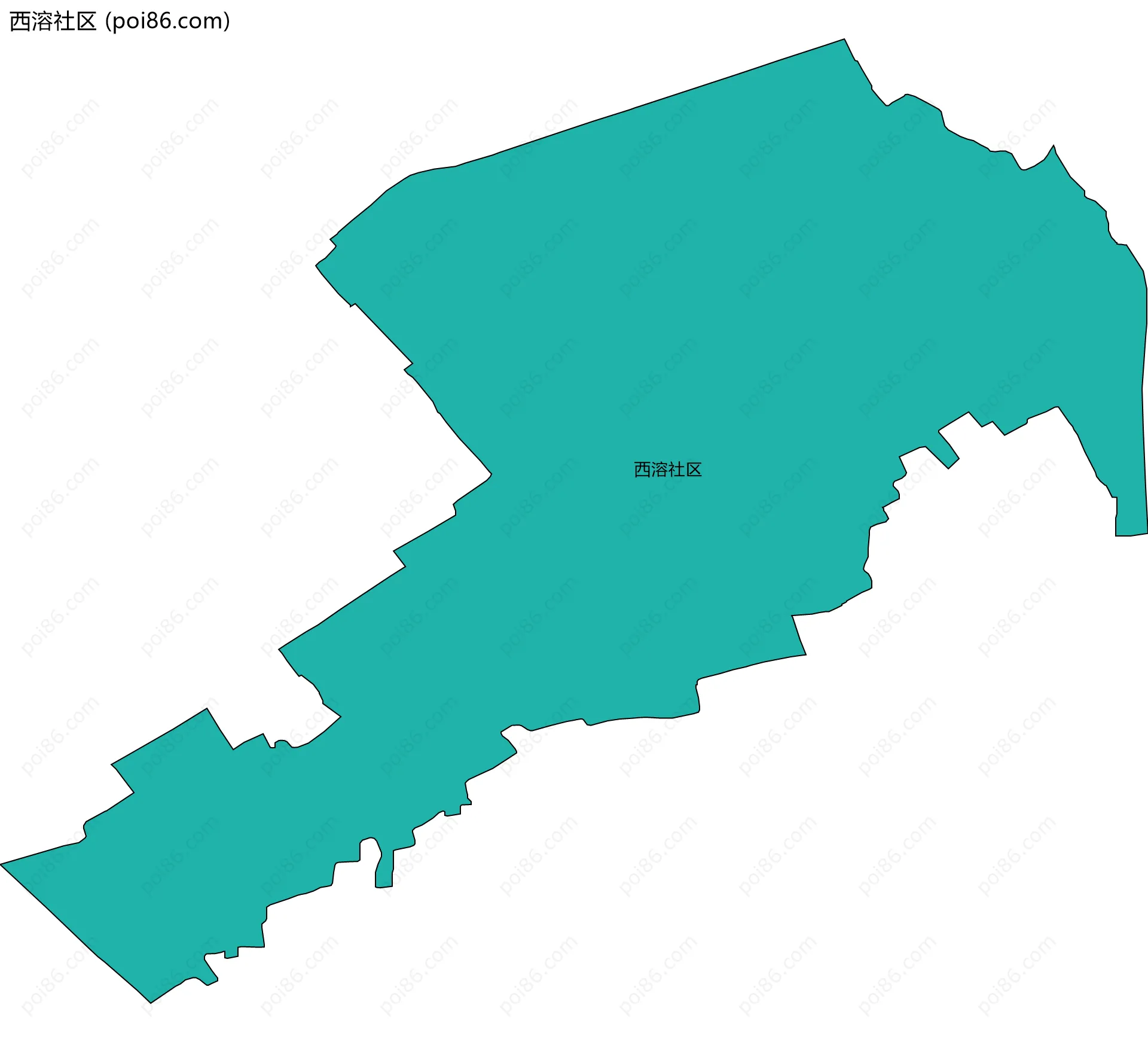 西溶社区边界地图