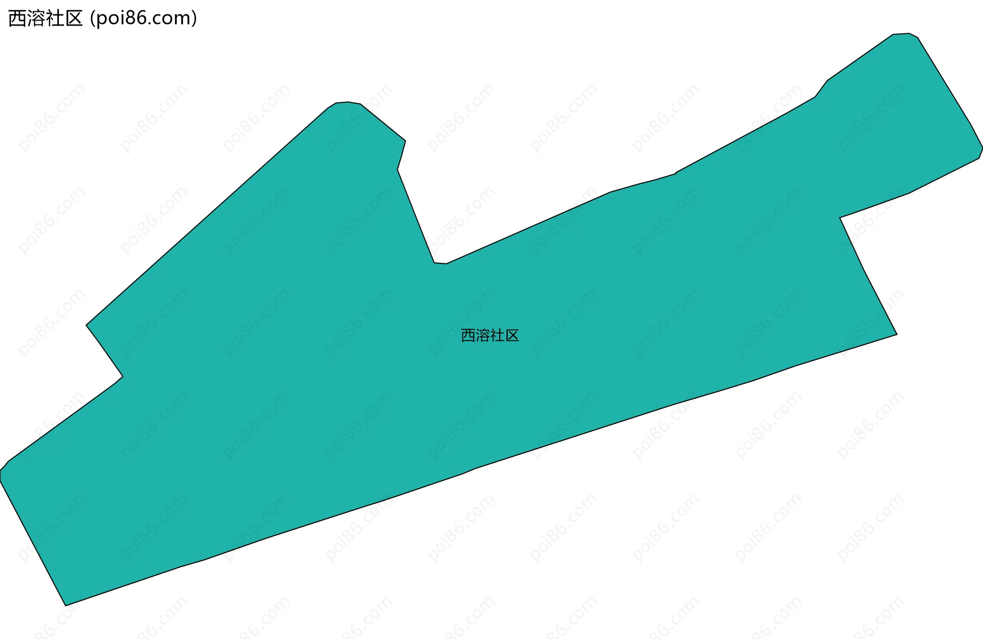 西溶社区边界地图