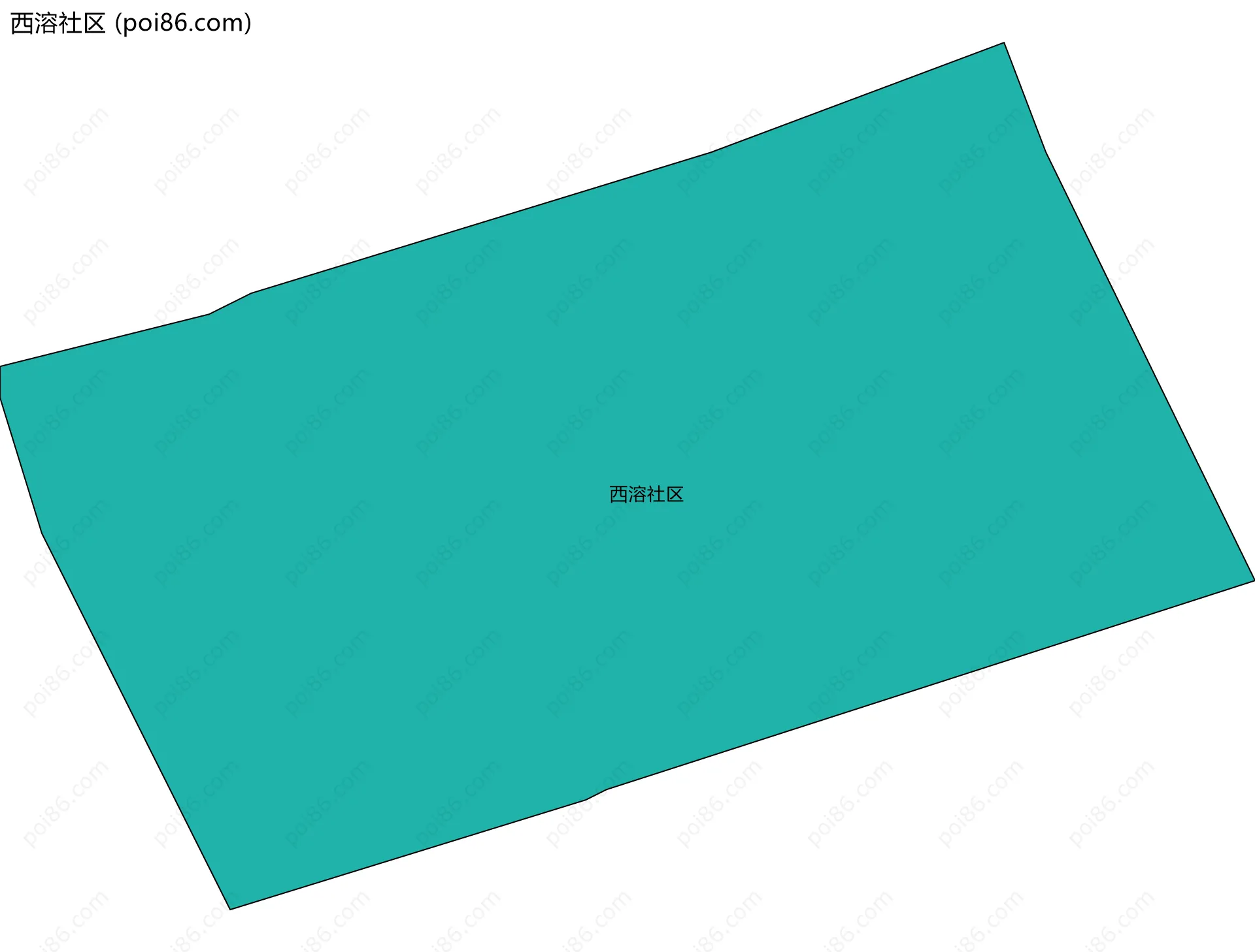 西溶社区边界地图