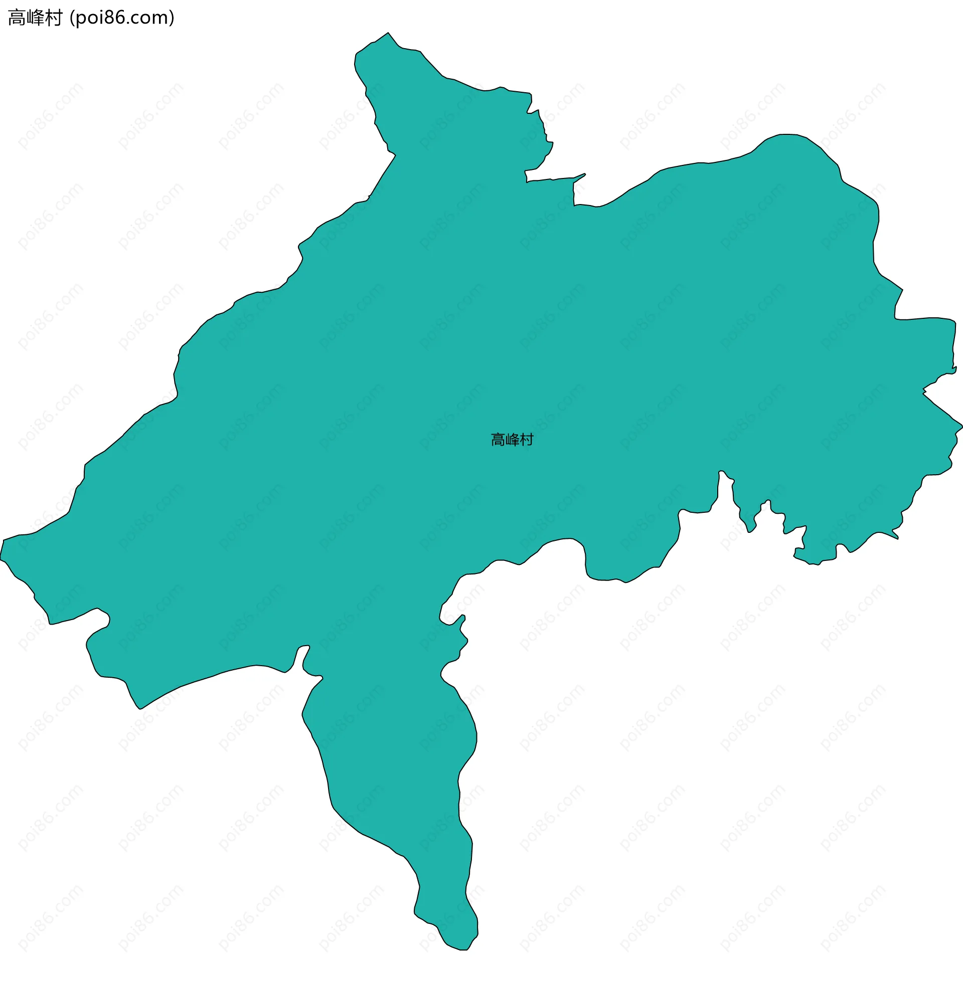 高峰村边界地图