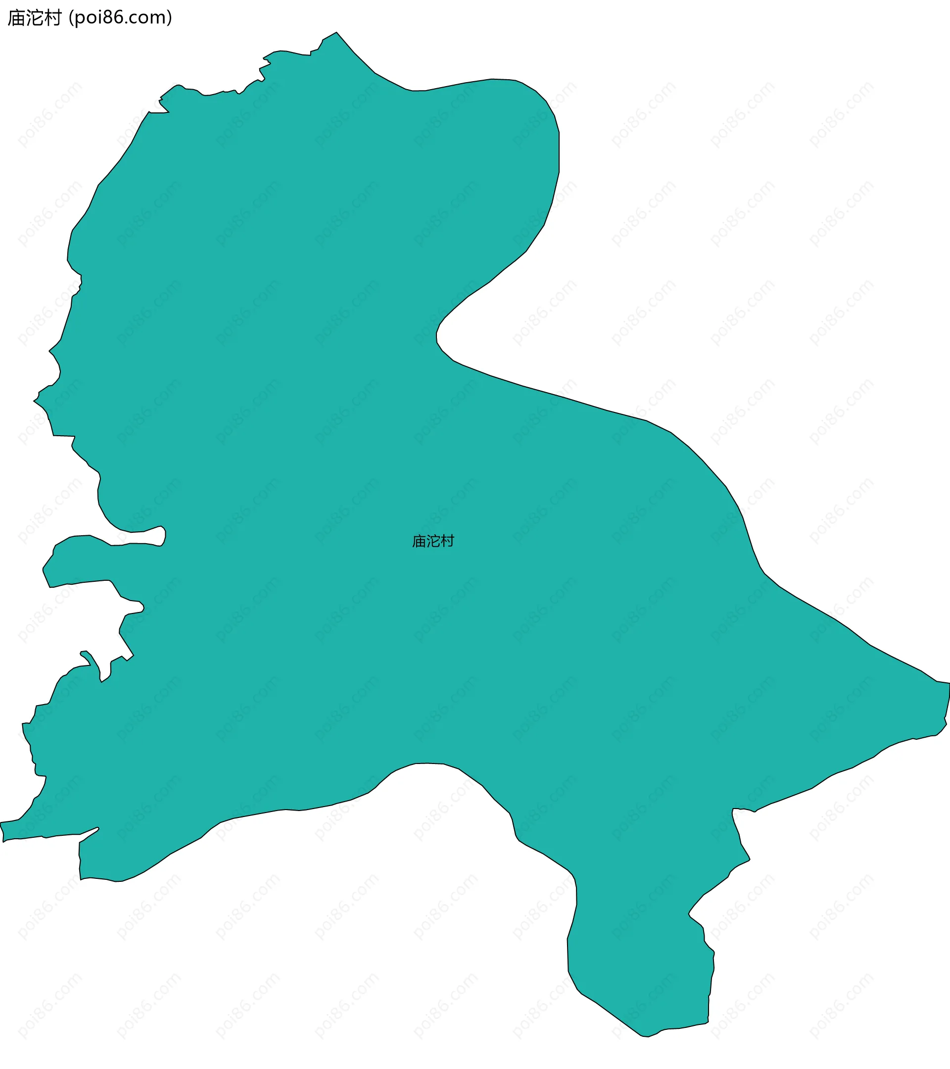 庙沱村边界地图