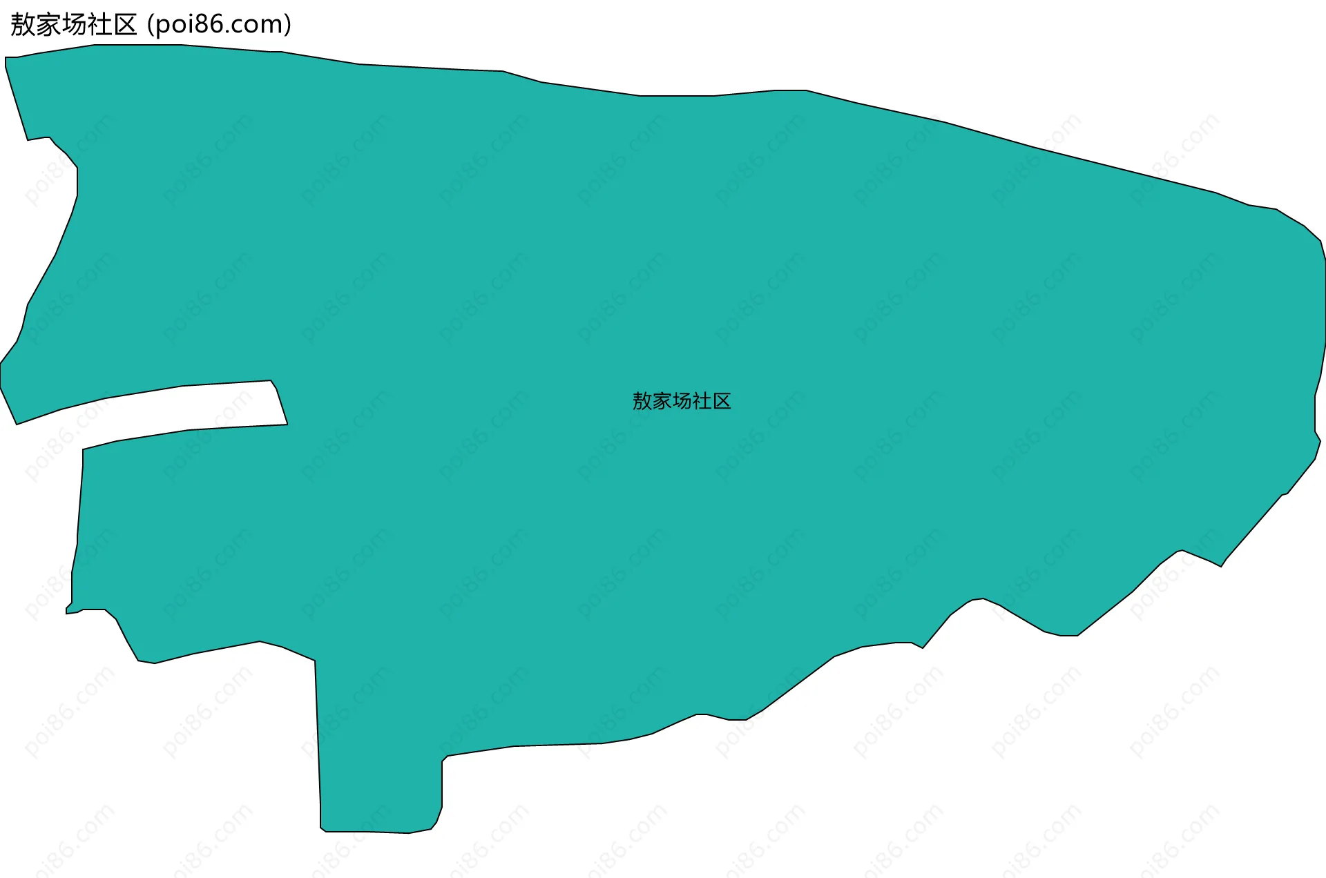 敖家场社区边界地图
