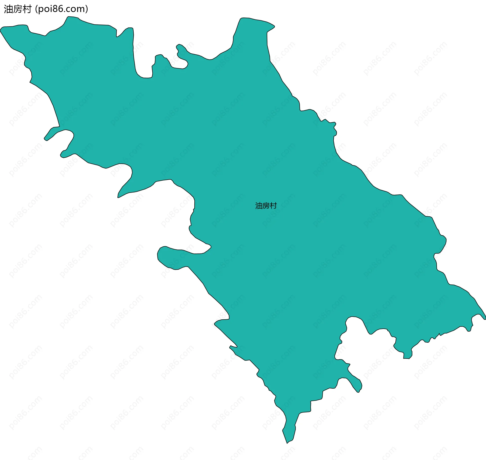 油房村边界地图