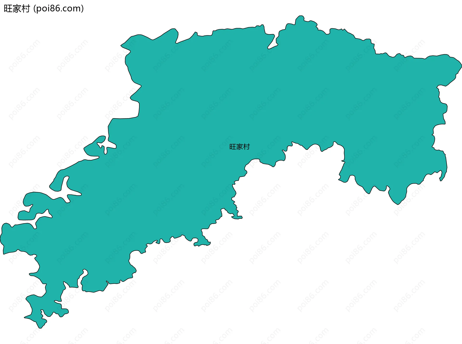 旺家村边界地图