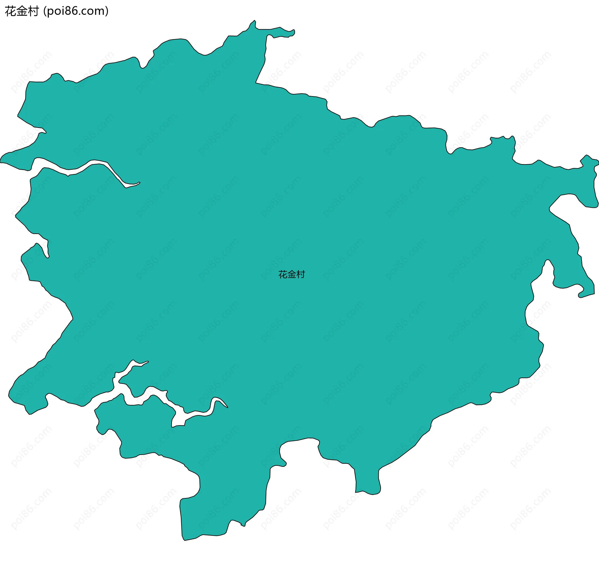 花金村边界地图