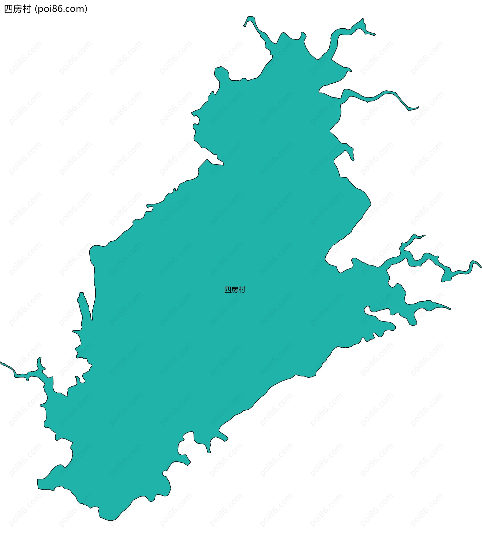 四房村边界地图