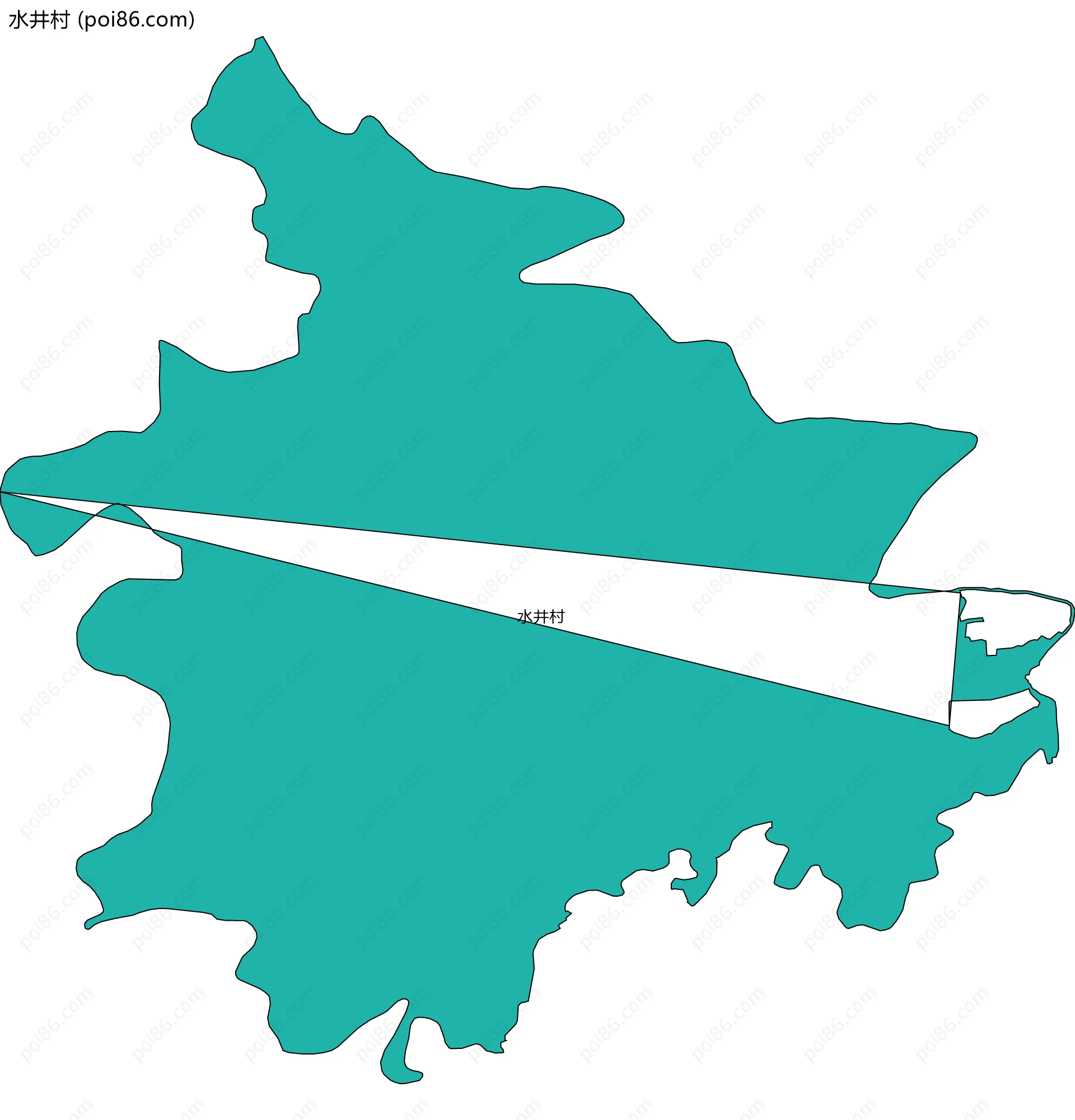 水井村边界地图