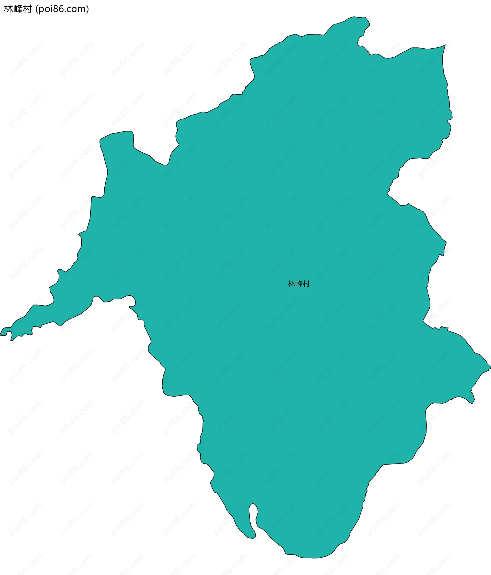 林峰村边界地图