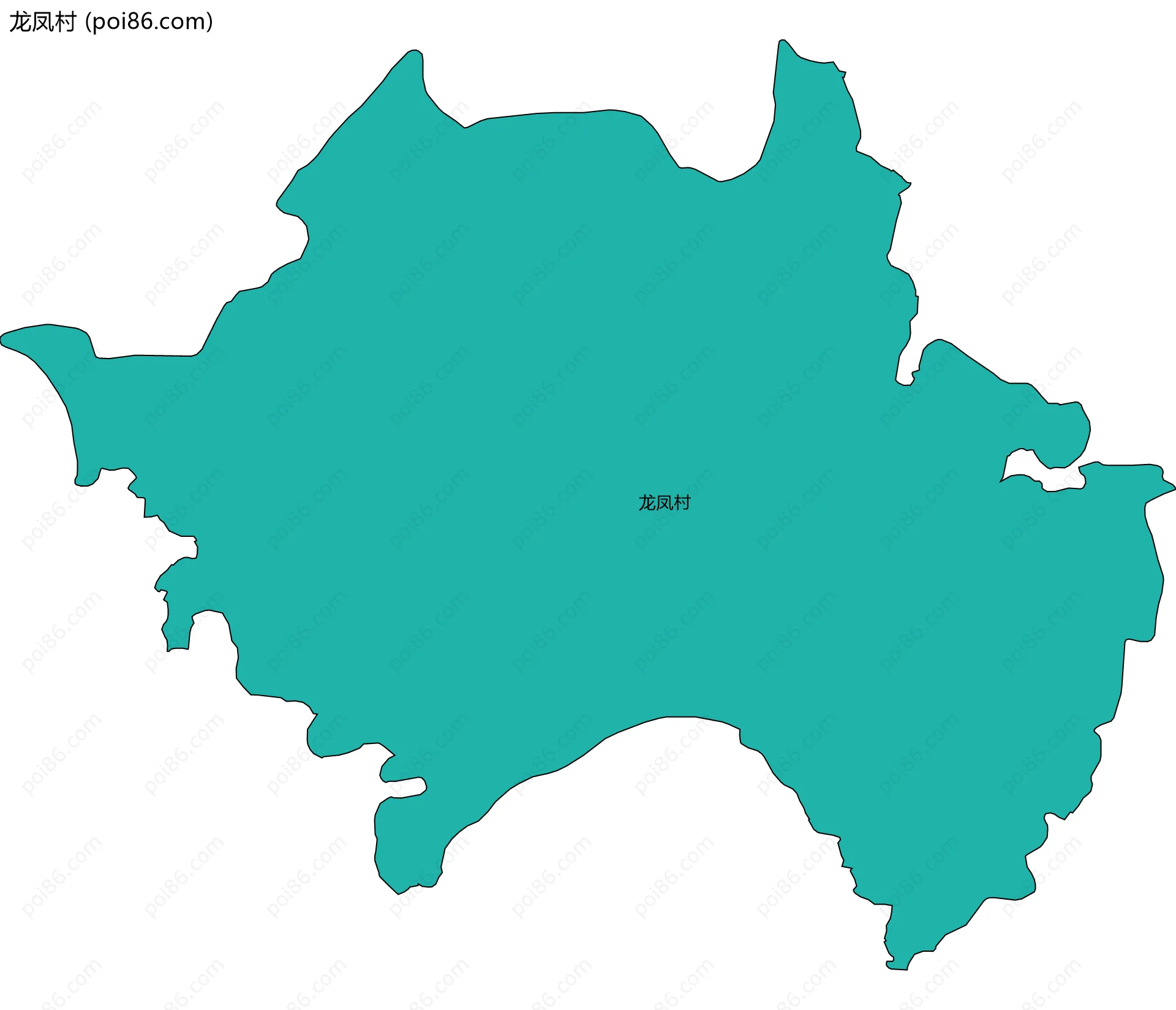 龙凤村边界地图