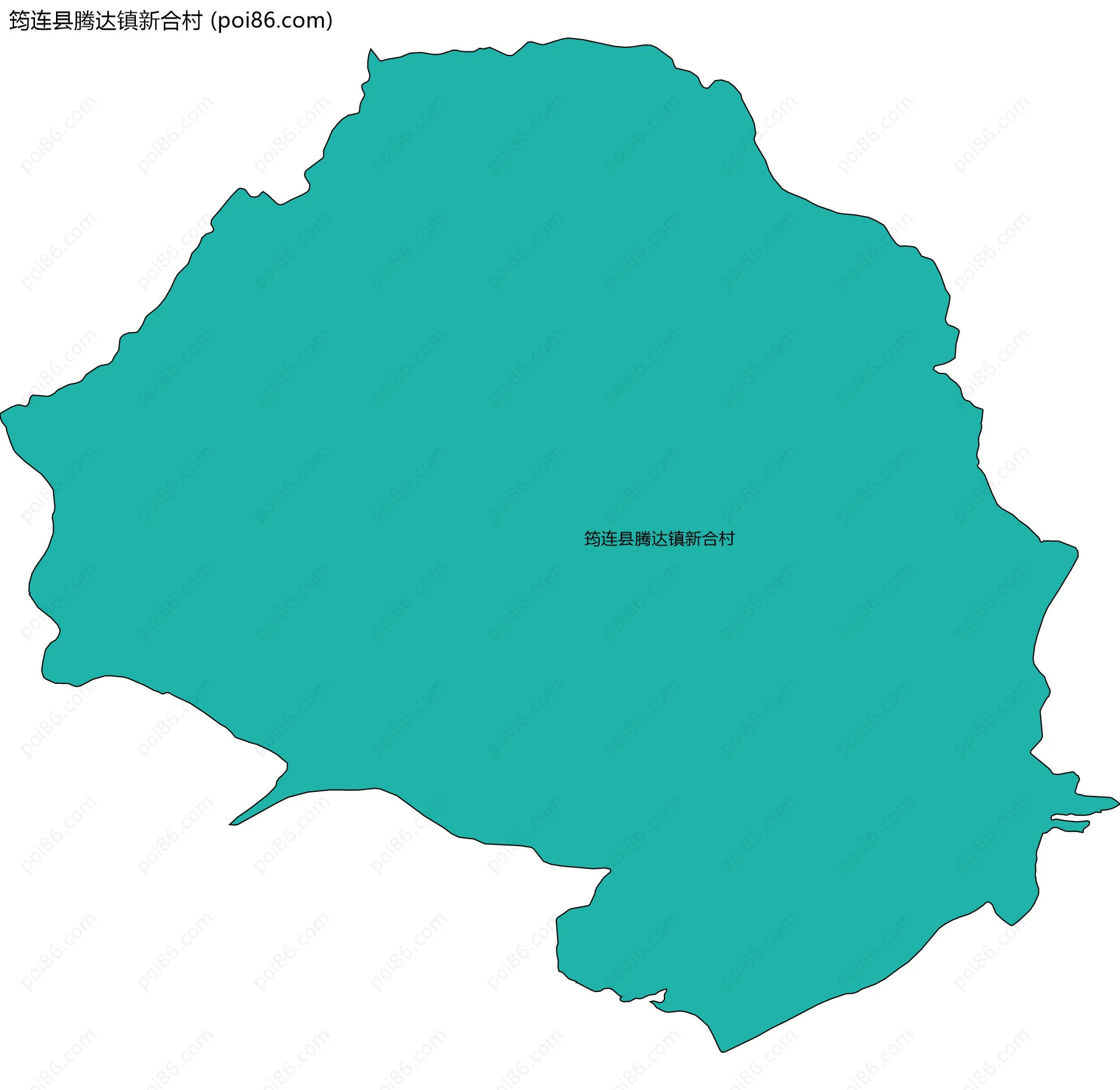 筠连县腾达镇新合村边界地图