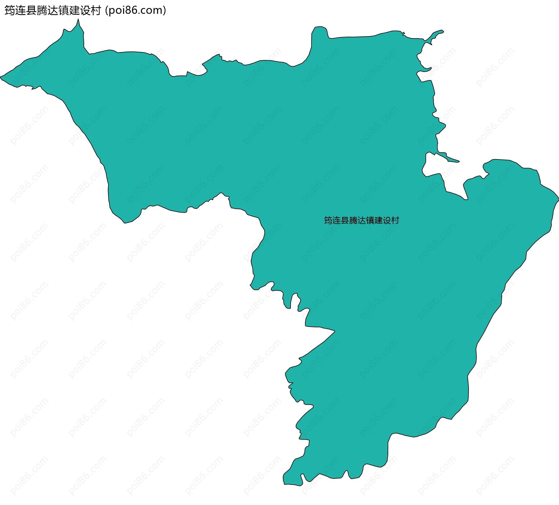 筠连县腾达镇建设村边界地图