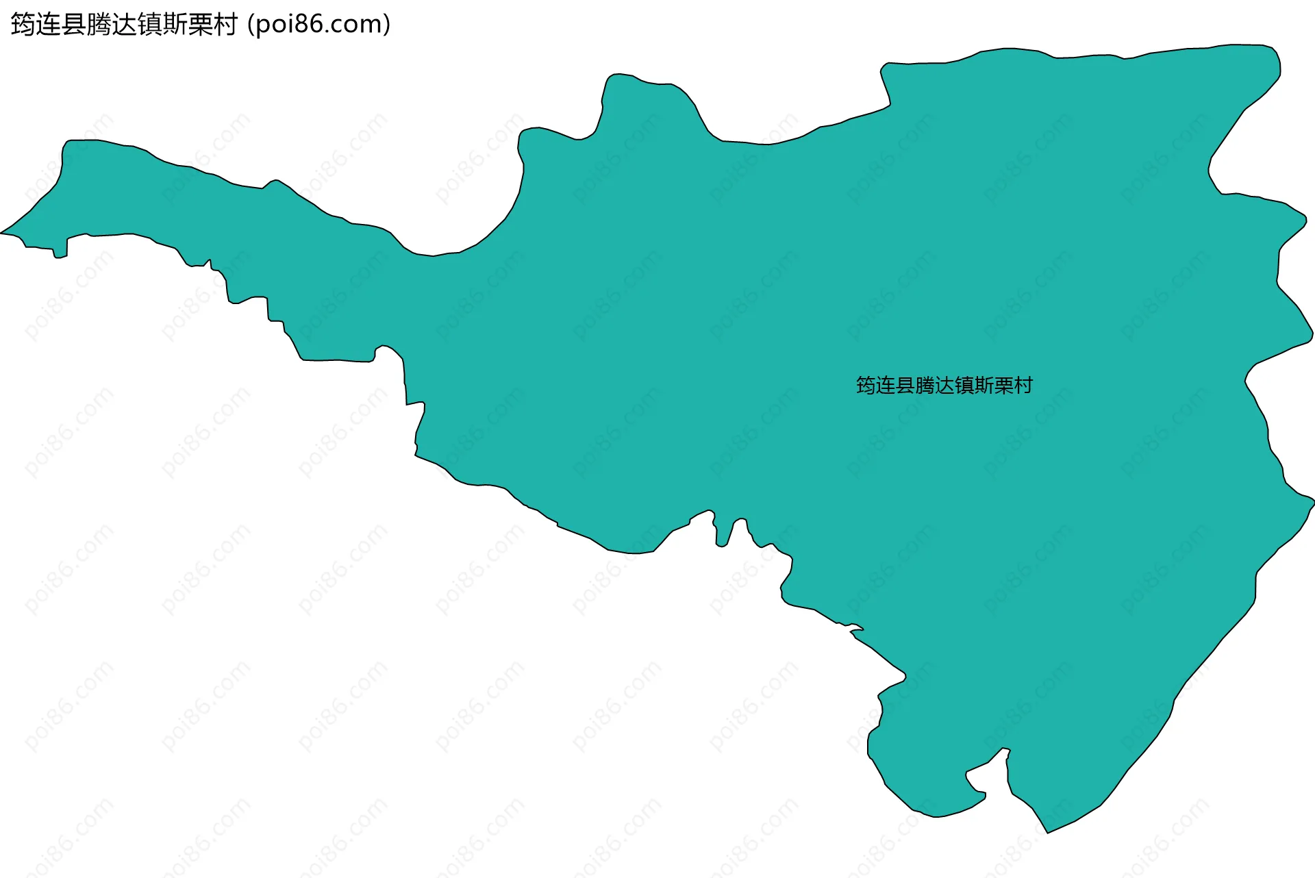 筠连县腾达镇斯栗村边界地图