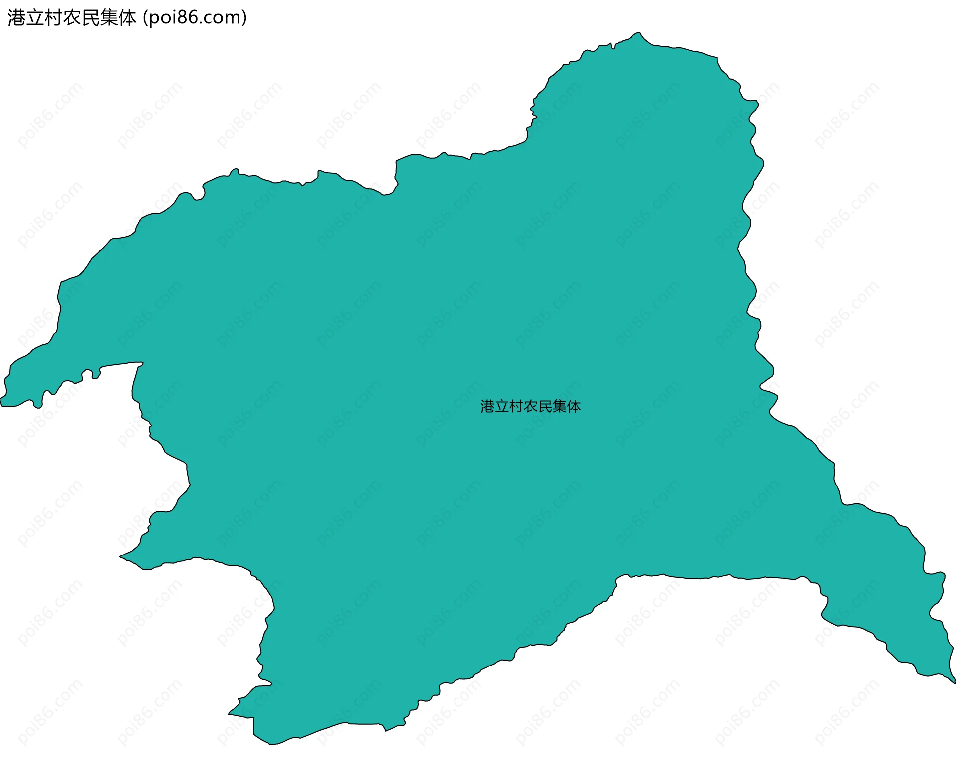 港立村农民集体边界地图