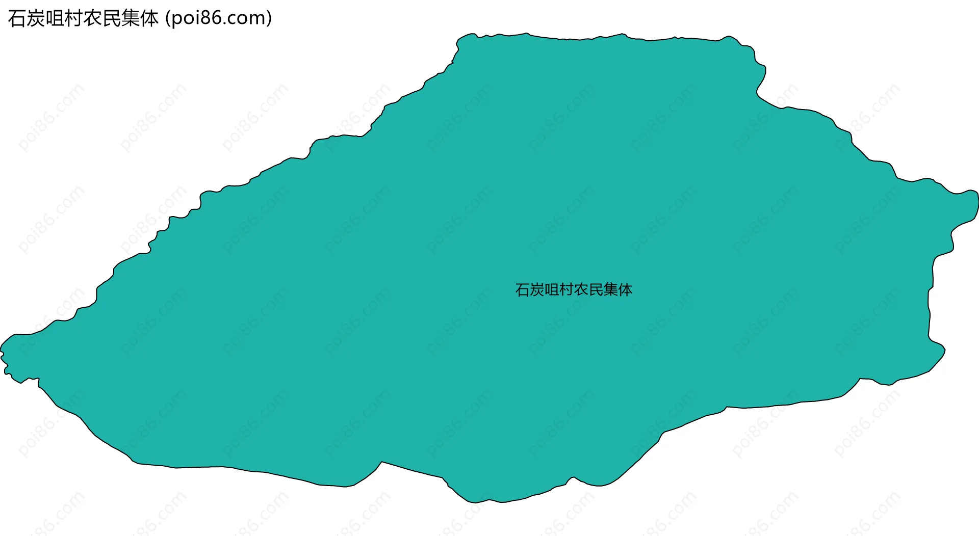 石炭咀村农民集体边界地图