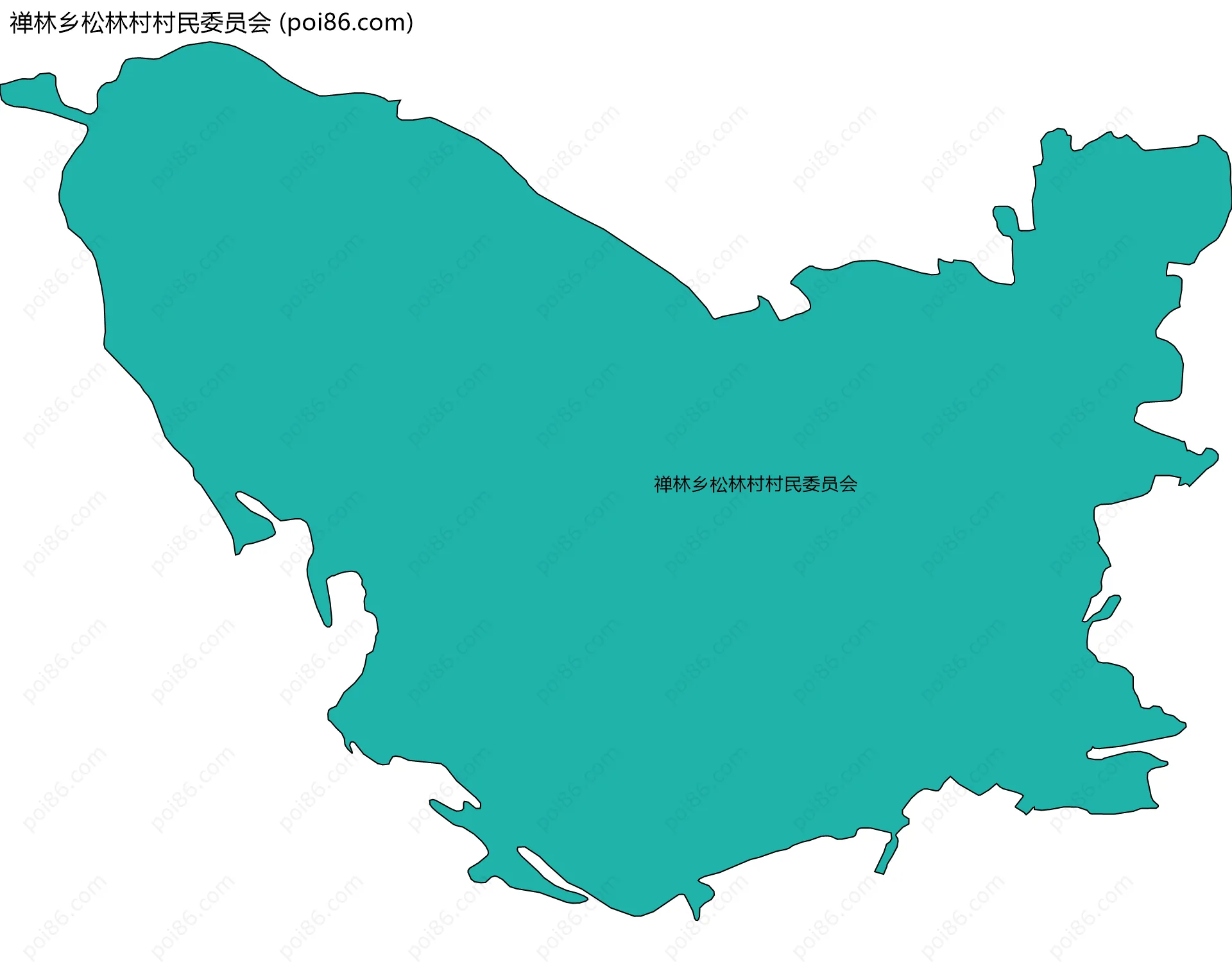 禅林乡松林村村民委员会边界地图