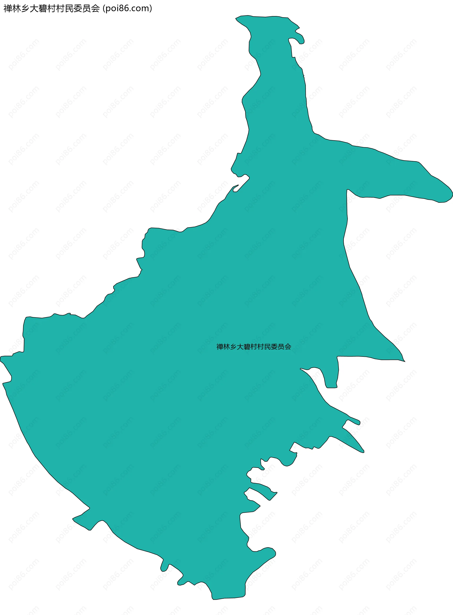 禅林乡大碧村村民委员会边界地图